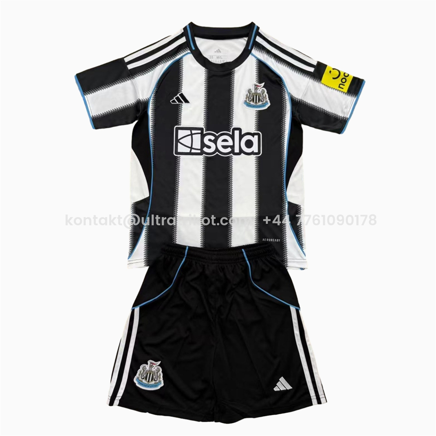 UltraTrikot-Newcastle United 25-26 Home Men's Adult Jersey Set - Fans Version