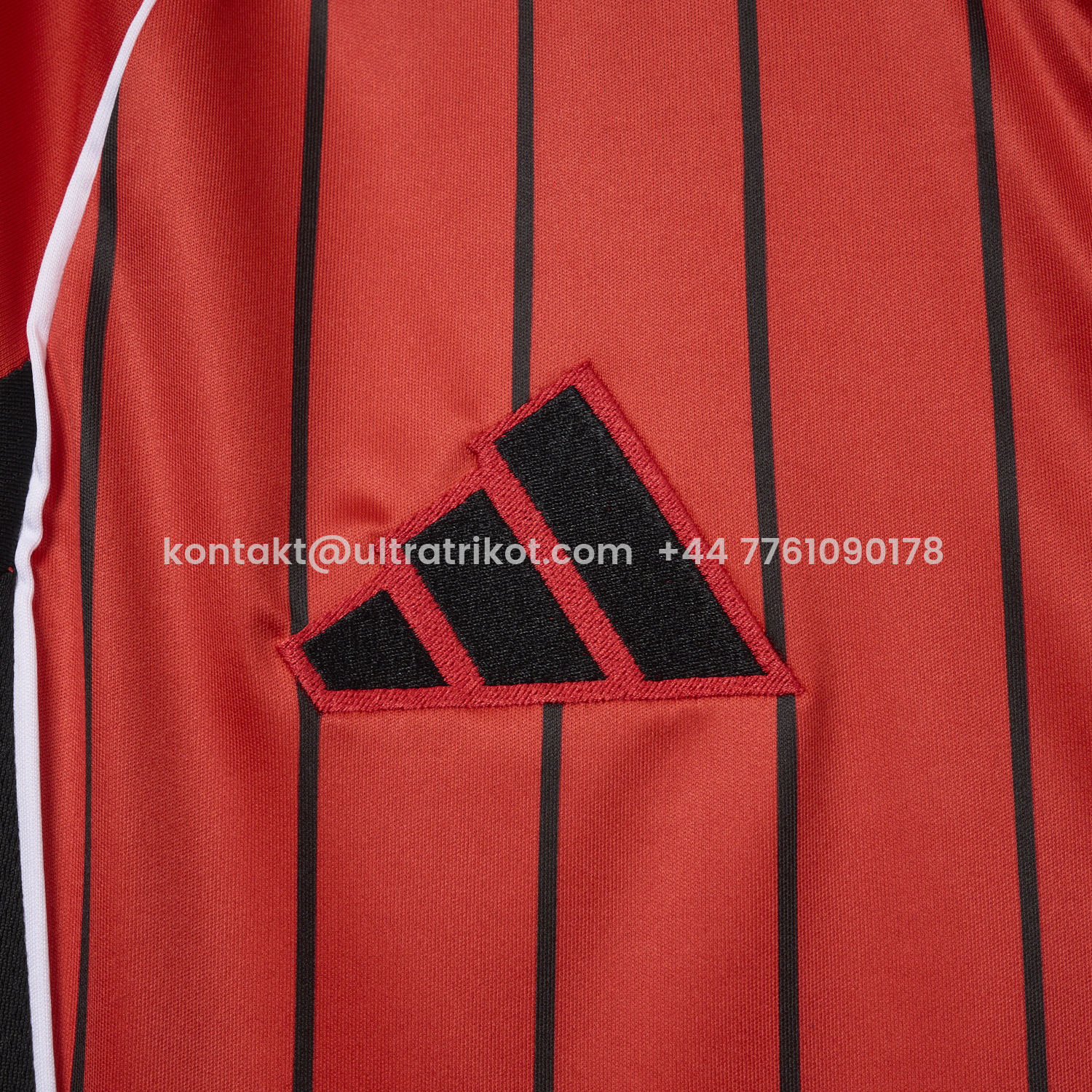 UltraTrikot-Manchester United 25-26 Red Baseball Jersey with Black Stripes