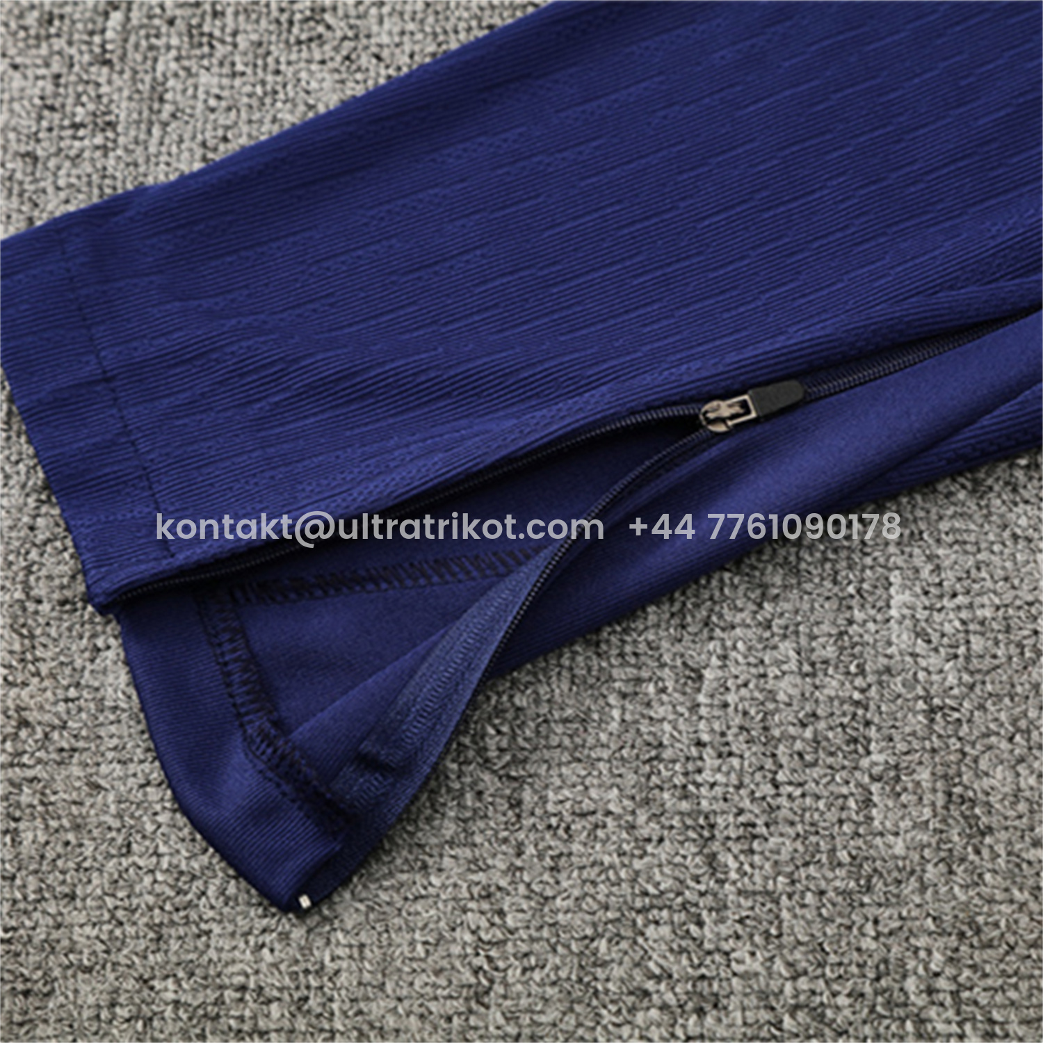 UltraTrikot-Barcelona 25-26 Long Sleeve Training Set - Orange Top Royal Blue Sponsor & Royal Blue Pants