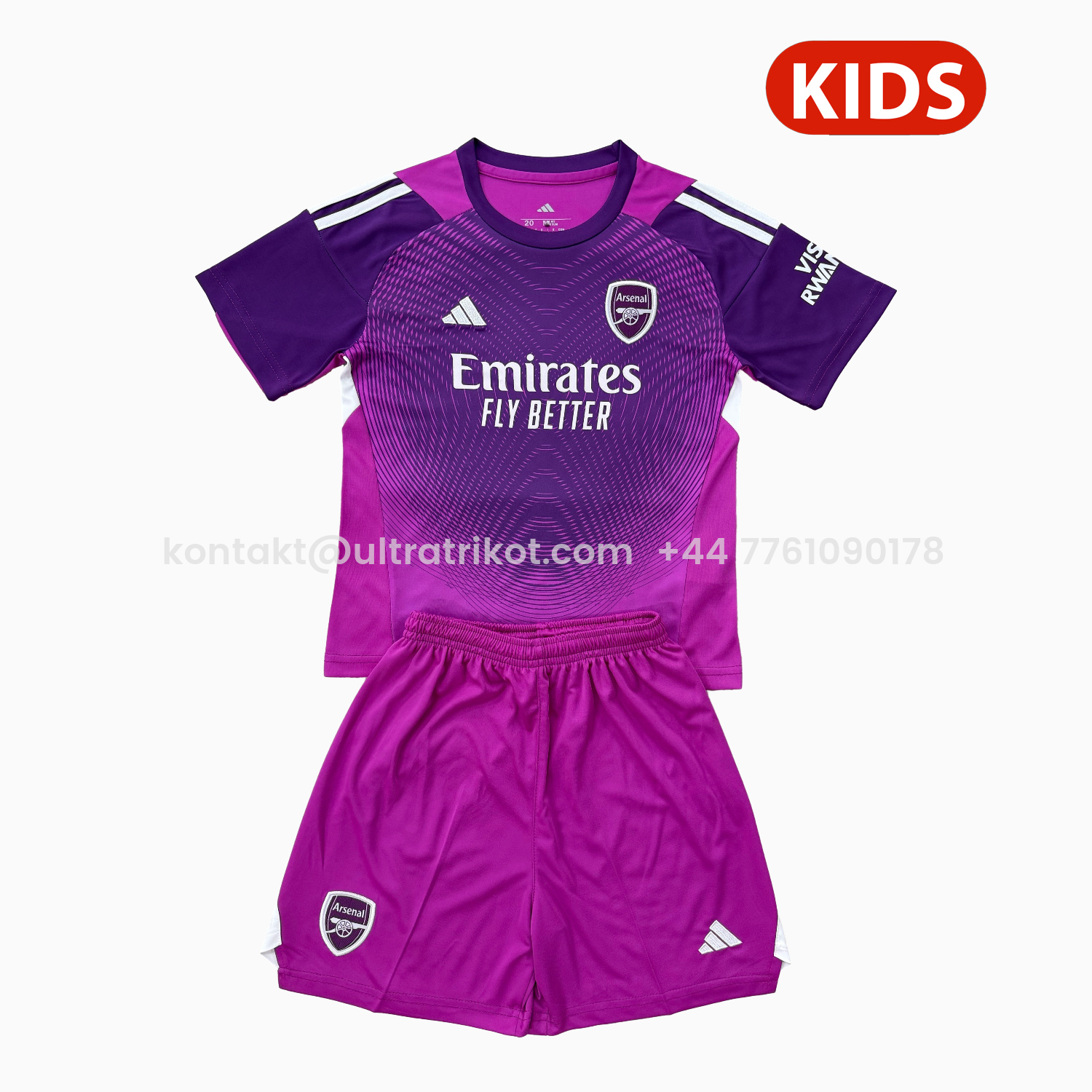 UltraTrikot-Arsenal 25-26 Purple Goalkeeper Kids Kit