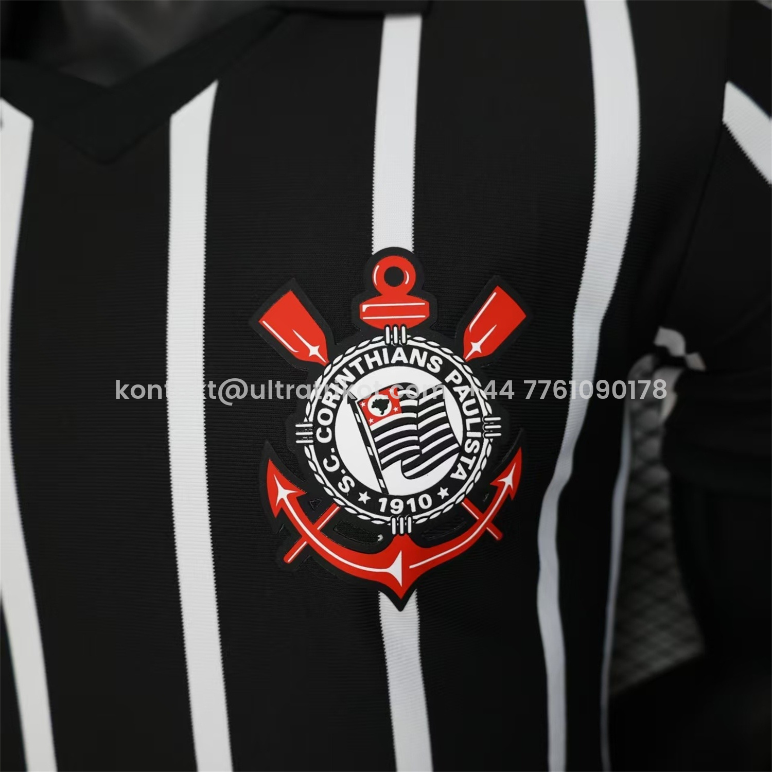 UltraTrikot-Corinthians 25-26 Black And White Special Jersey - Player Version