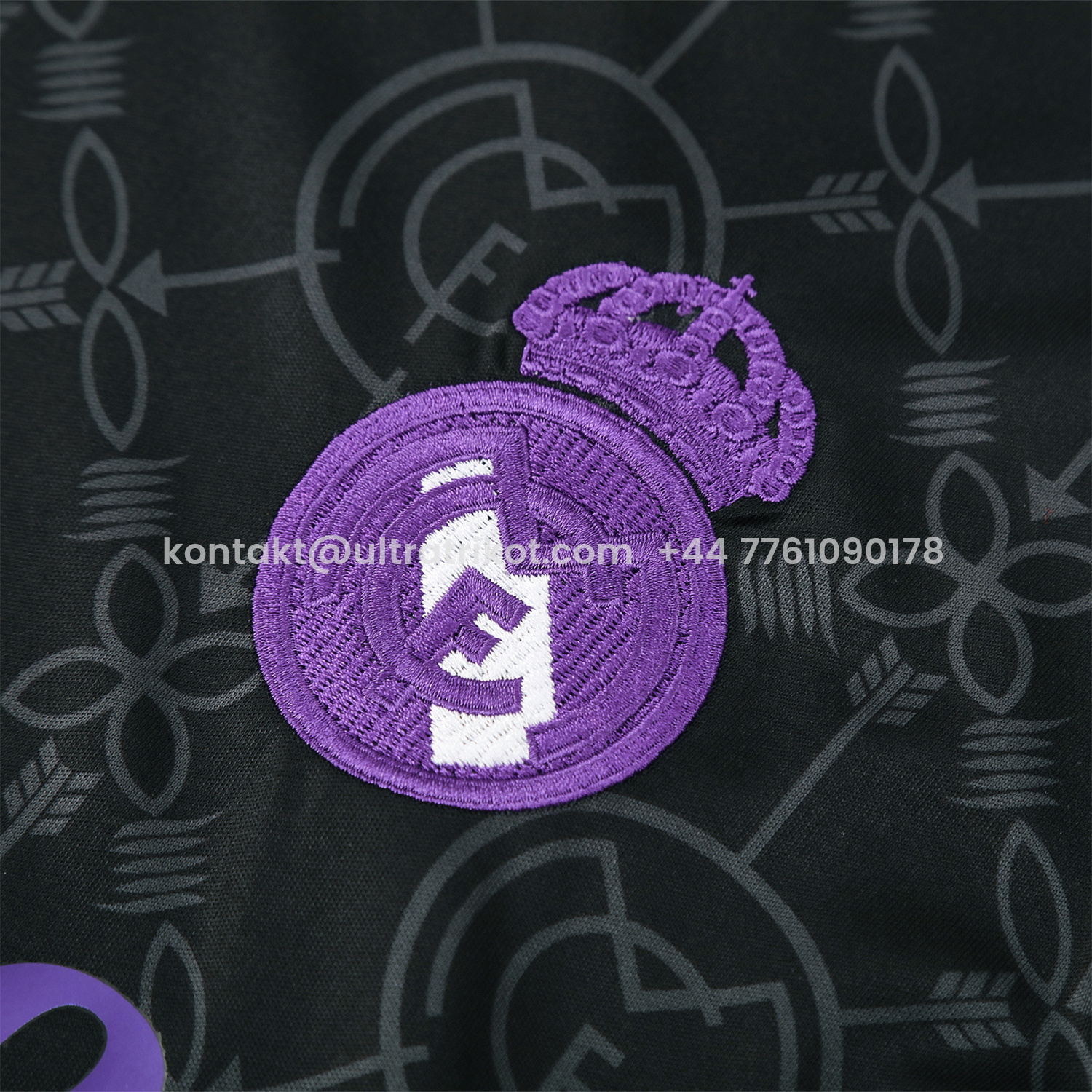 UltraTrikot-Real Madrid 25-26 Short-Sleeve Training Set - Blue Edge Black Top & Black Shorts