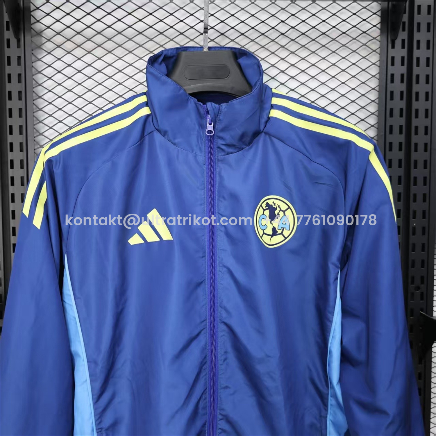 UltraTrikot-Club América 25-26 Blue Windbreaker Jacket 