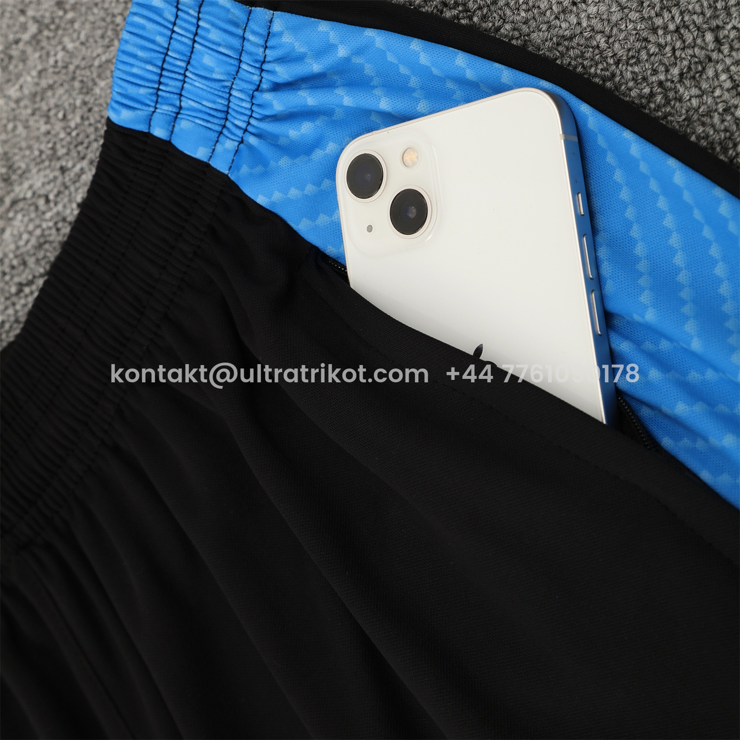 UltraTrikot-Napoli 25-26 Vest Training Set - Black Mecha Vest & Black Shorts