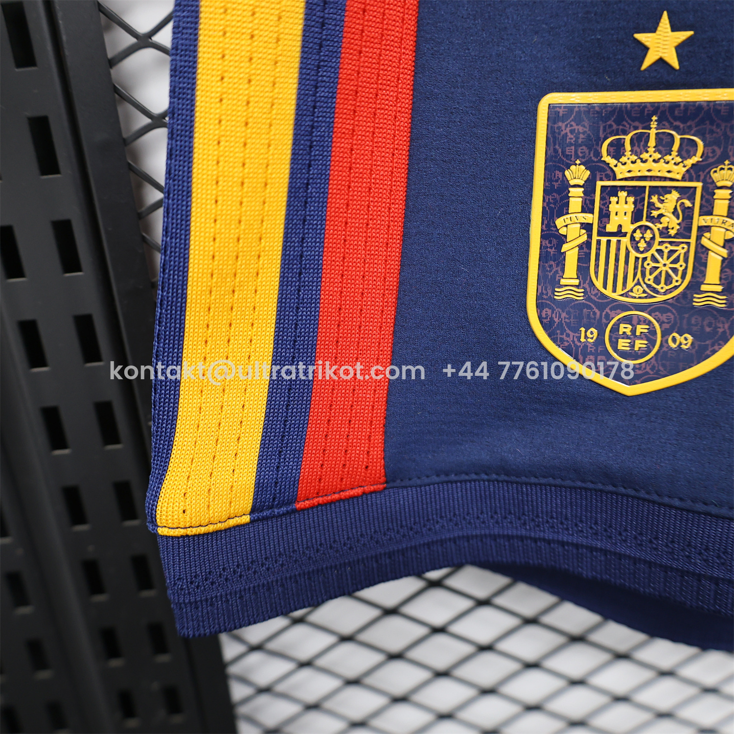 UltraTrikot-Spain 2026 Home Dark Blue Shorts - Player Version