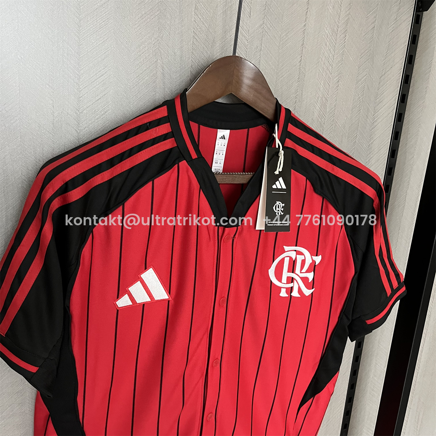 UltraTrikot-Flamengo 25-26 Red Baseball Jersey with Black Stripes
