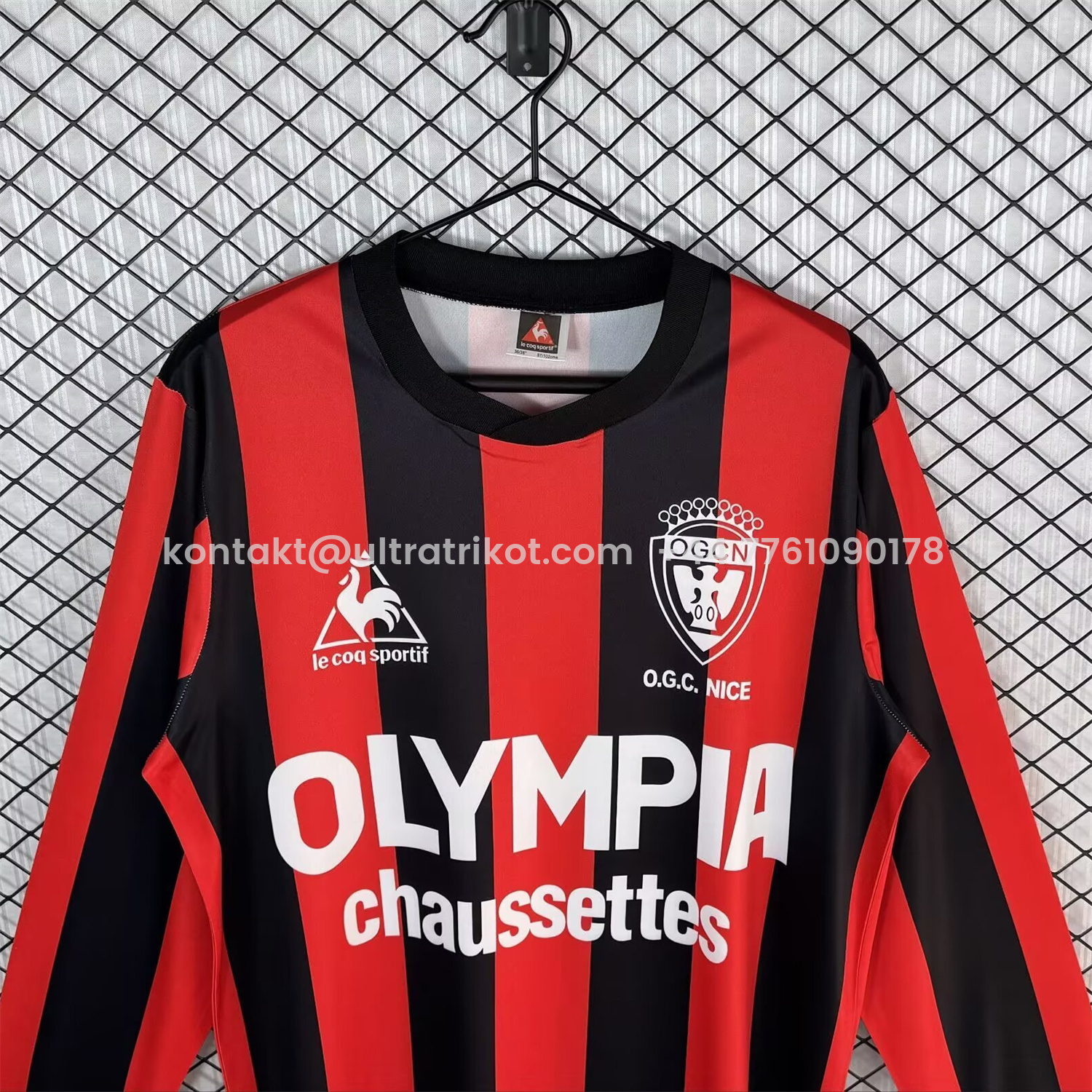 UltraTrikot-Retro Nice 1977-78 Home Long Sleeves Jersey