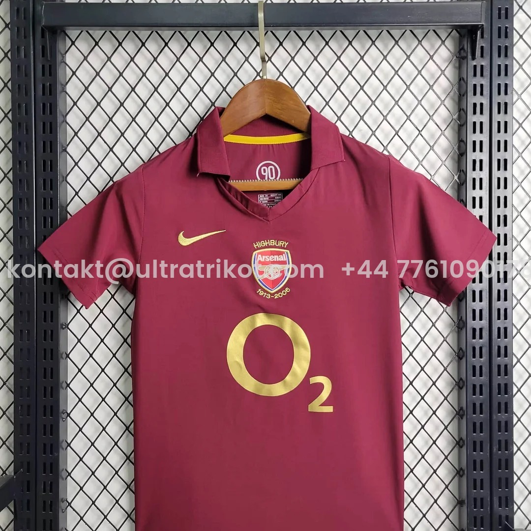 UltraTrikot-Retro Arsenal 2005-06 Home Stadium Kids Kit