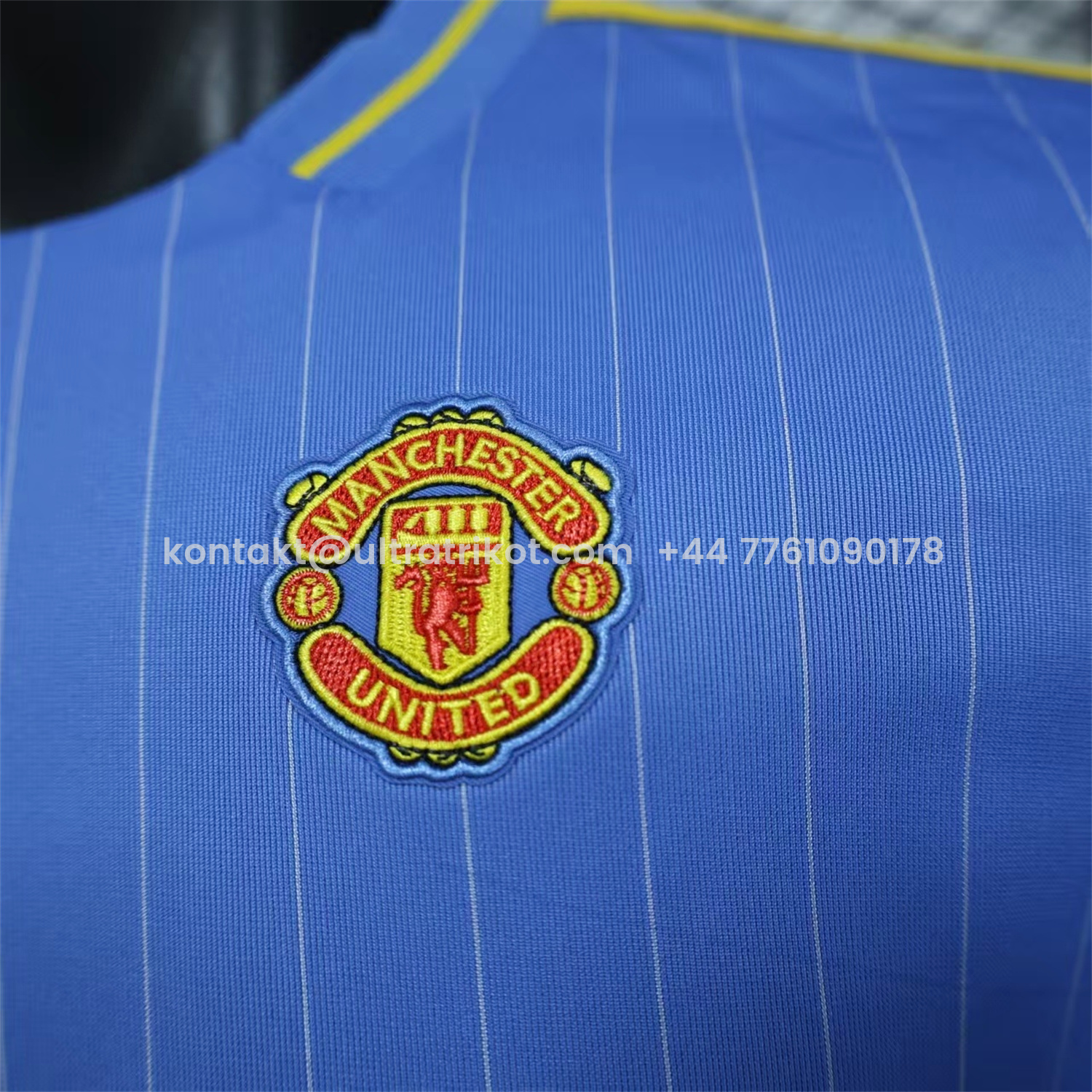 UltraTrikot-Manchester United 25-26 Icon Travel Special Edition Blue Jersey - Player Version