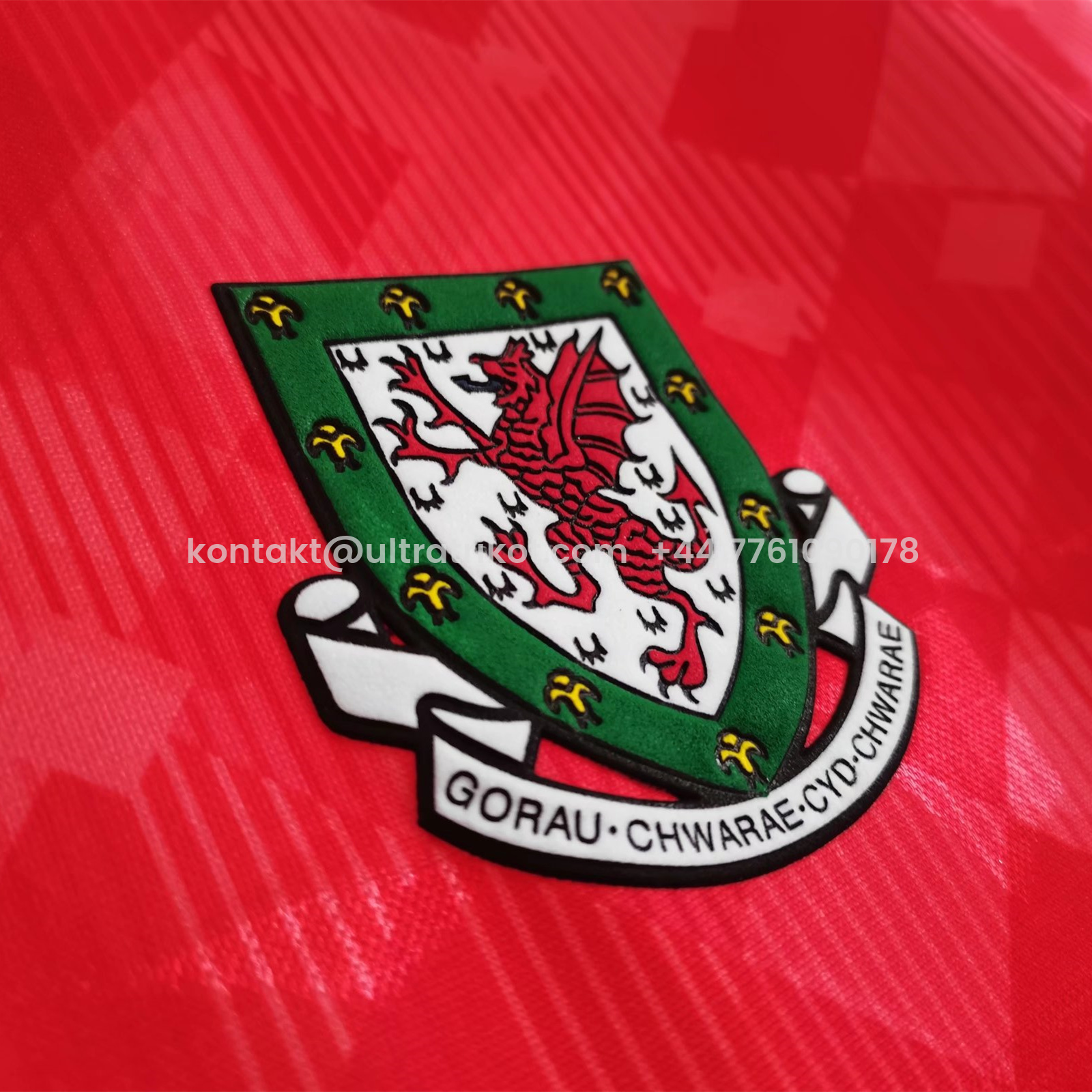 UltraTrikot-Retro Wales 1990 Home Stadium Jersey