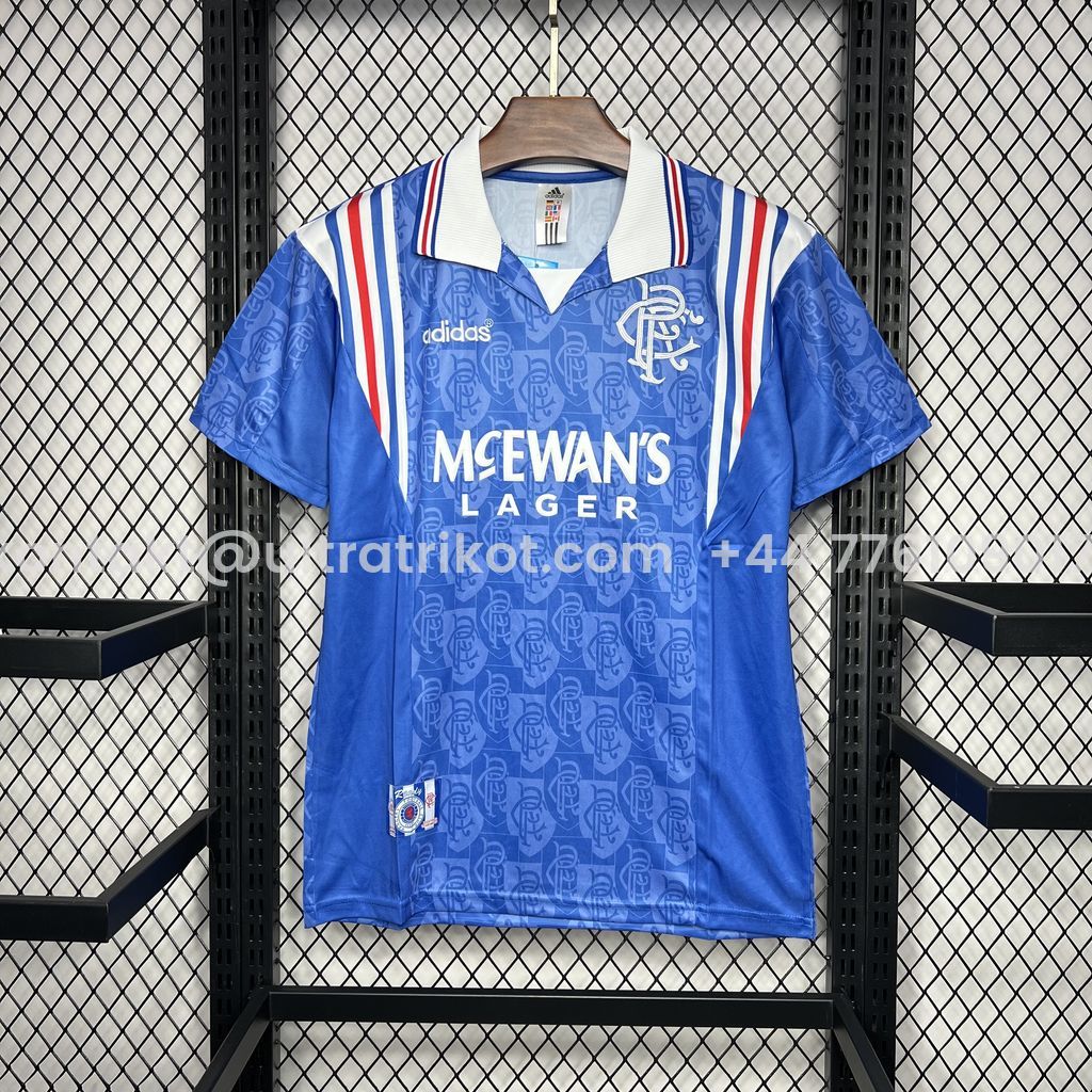 UltraTrikot-Retro Glasgow Rangers 1996-97 Home Stadium Jersey