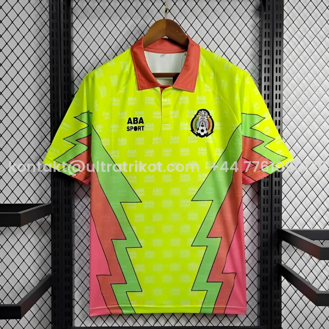 UltraTrikot-Retro Mexico 1995 Goalkeeper Green Jersey