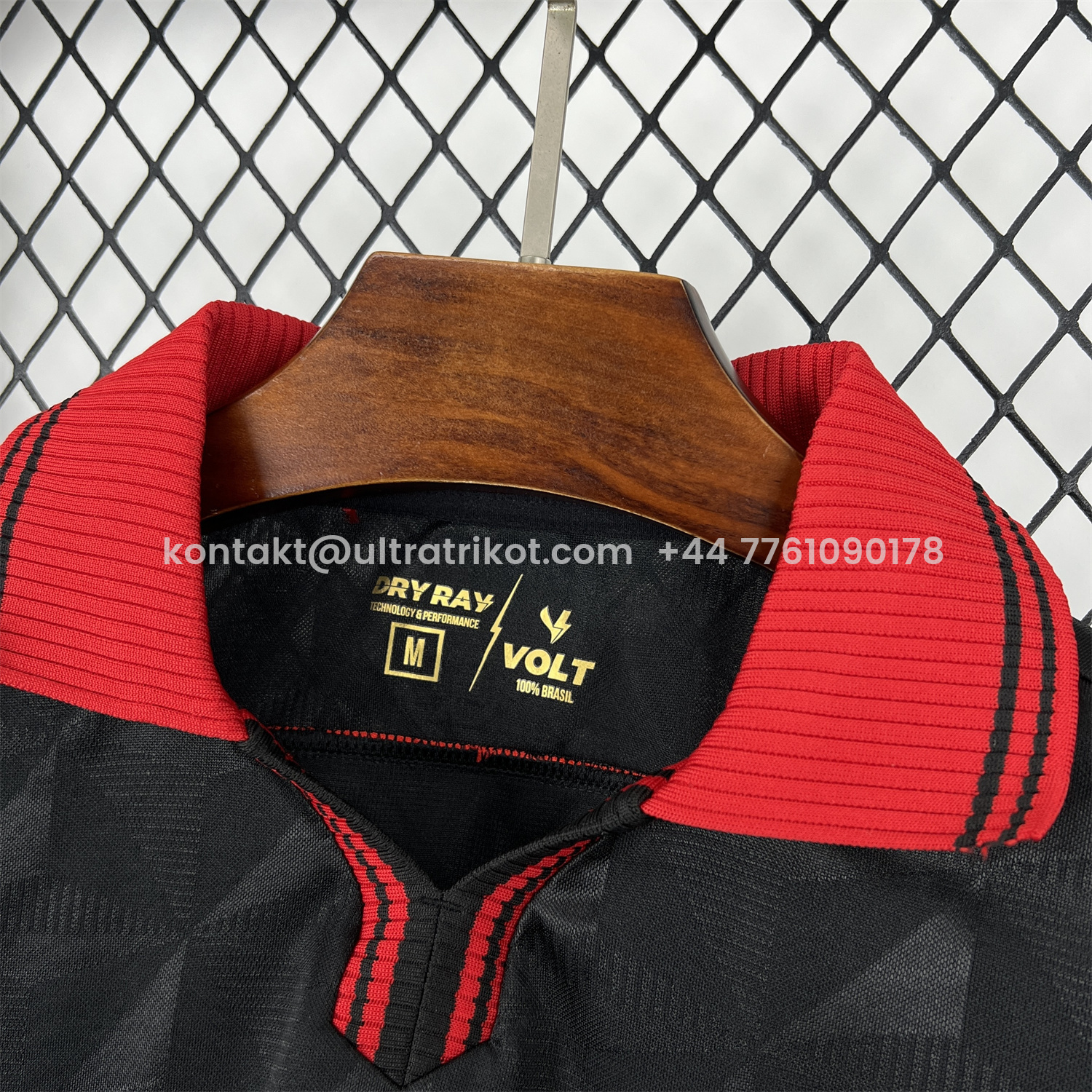 UltraTrikot-Esporte Clube Vitória 25-26 Third Unsponsored Black Polo Jersey - Fans Version