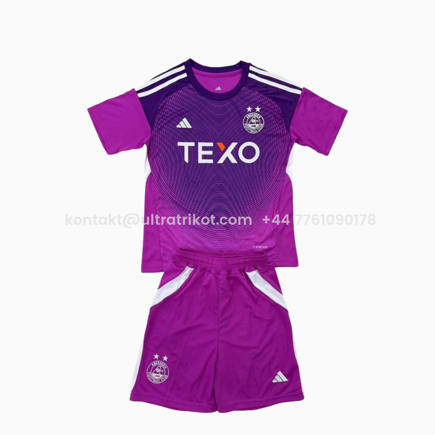 UltraTrikot-Aberdeen 25-26 Purple Goalkeeper Men's Adult Jersey Set - Fans Version