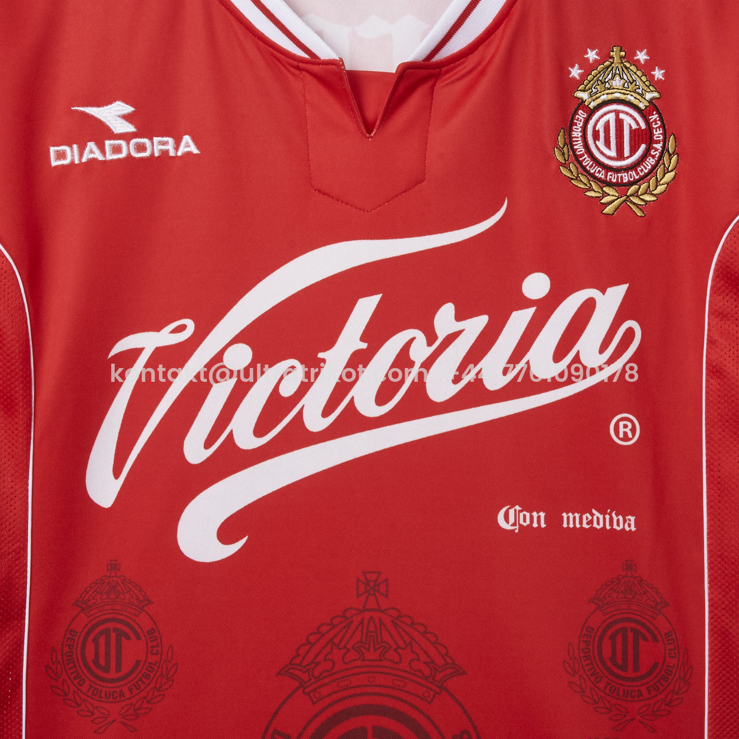 UltraTrikot-Retro Toluca 1998-99 Home Red Jersey
