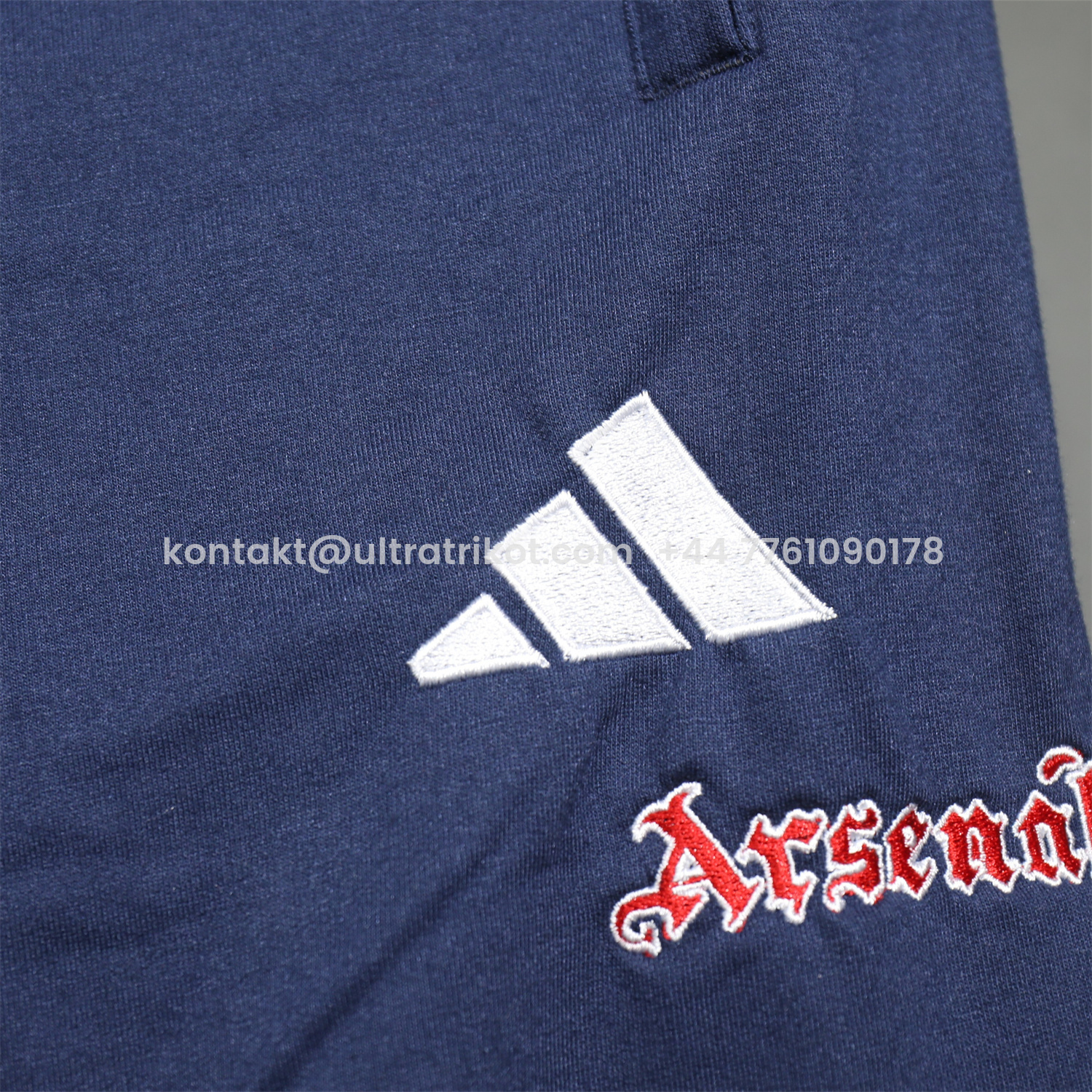 UltraTrikot-Arsenal 25-26 Pure Color Training Hoodie Set - Deep Blue Hoodie and Deep Blue Pants