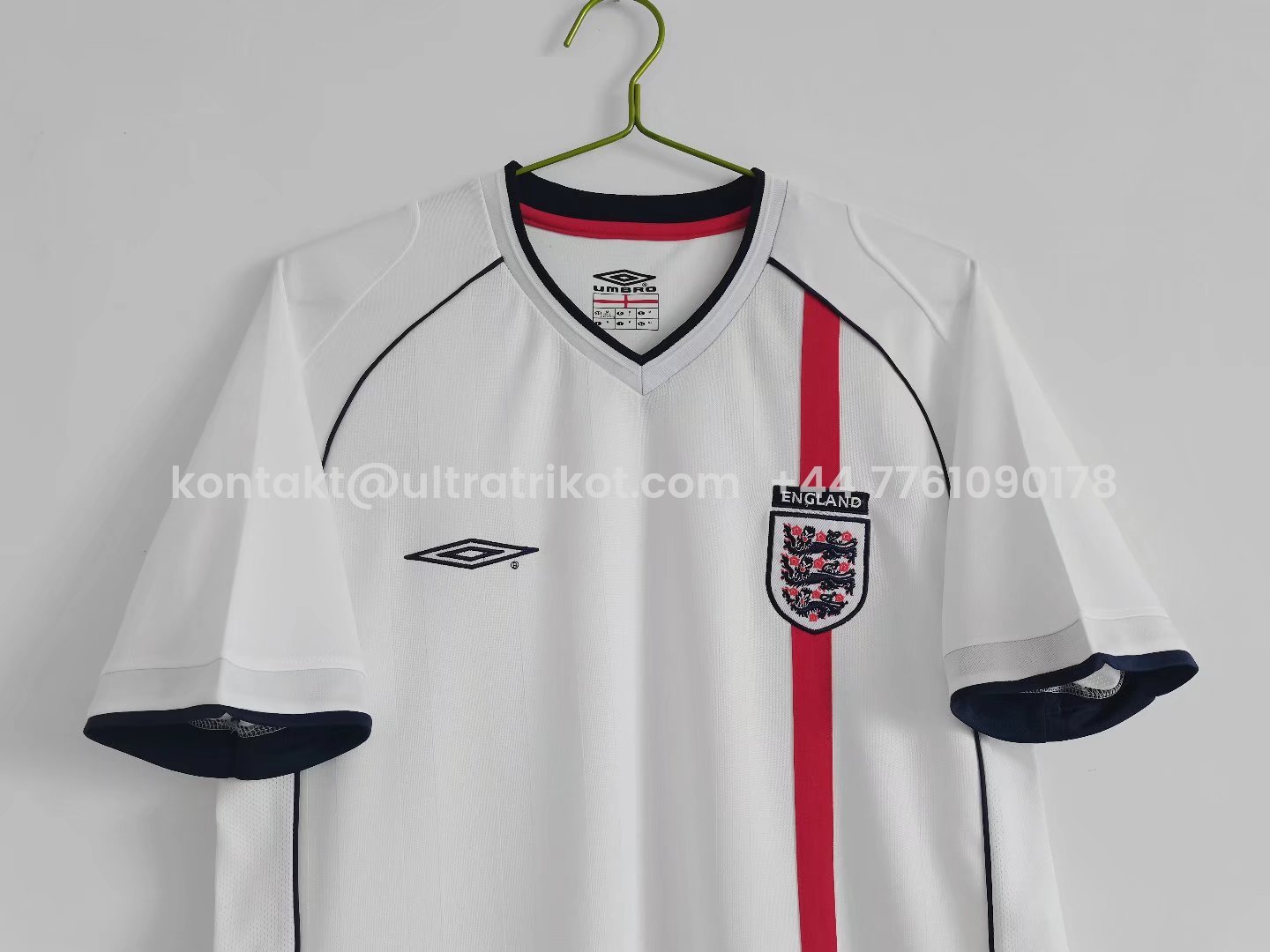 UltraTrikot-Retro England 2002 Home Stadium Jersey