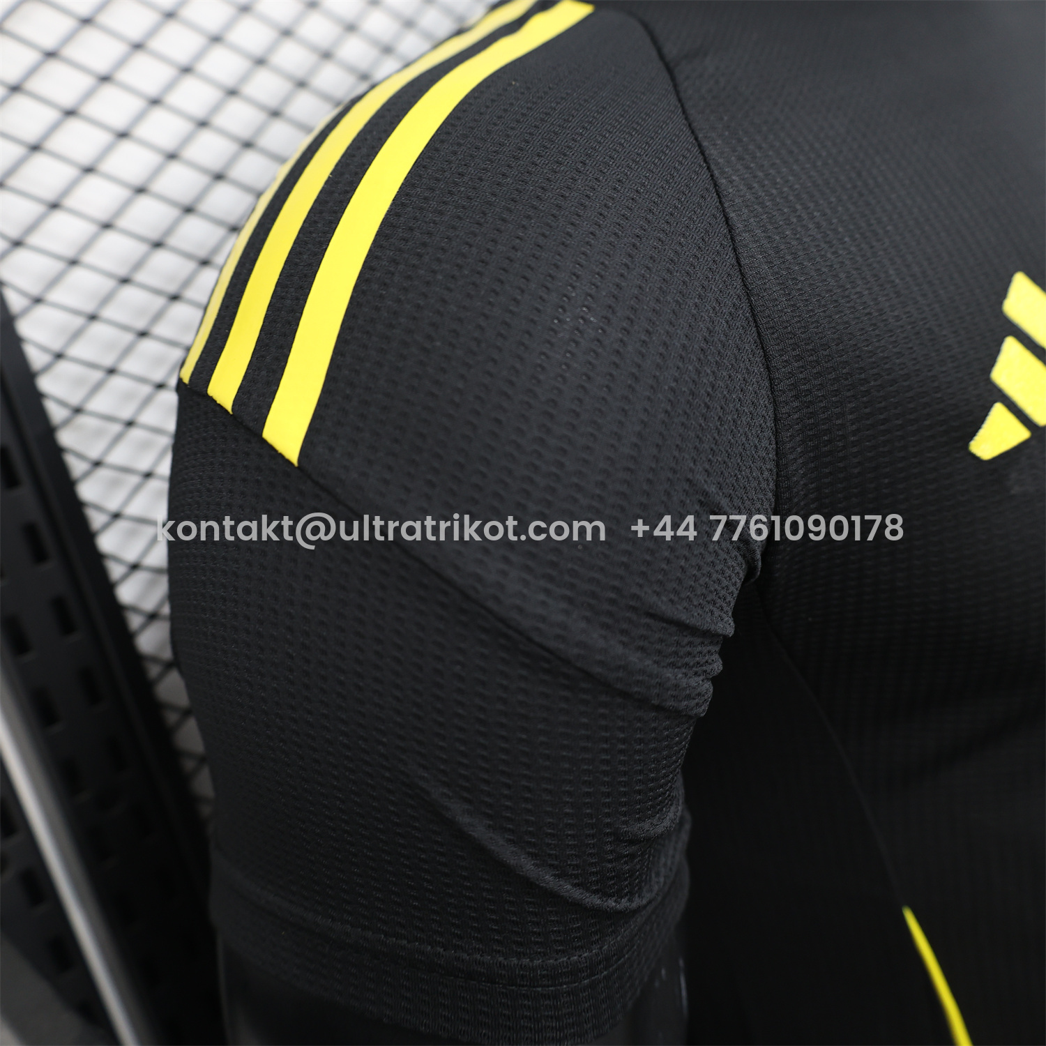 UltraTrikot-Algeria 25-26 Pure Black Jersey with Yellow Line - Player Version
