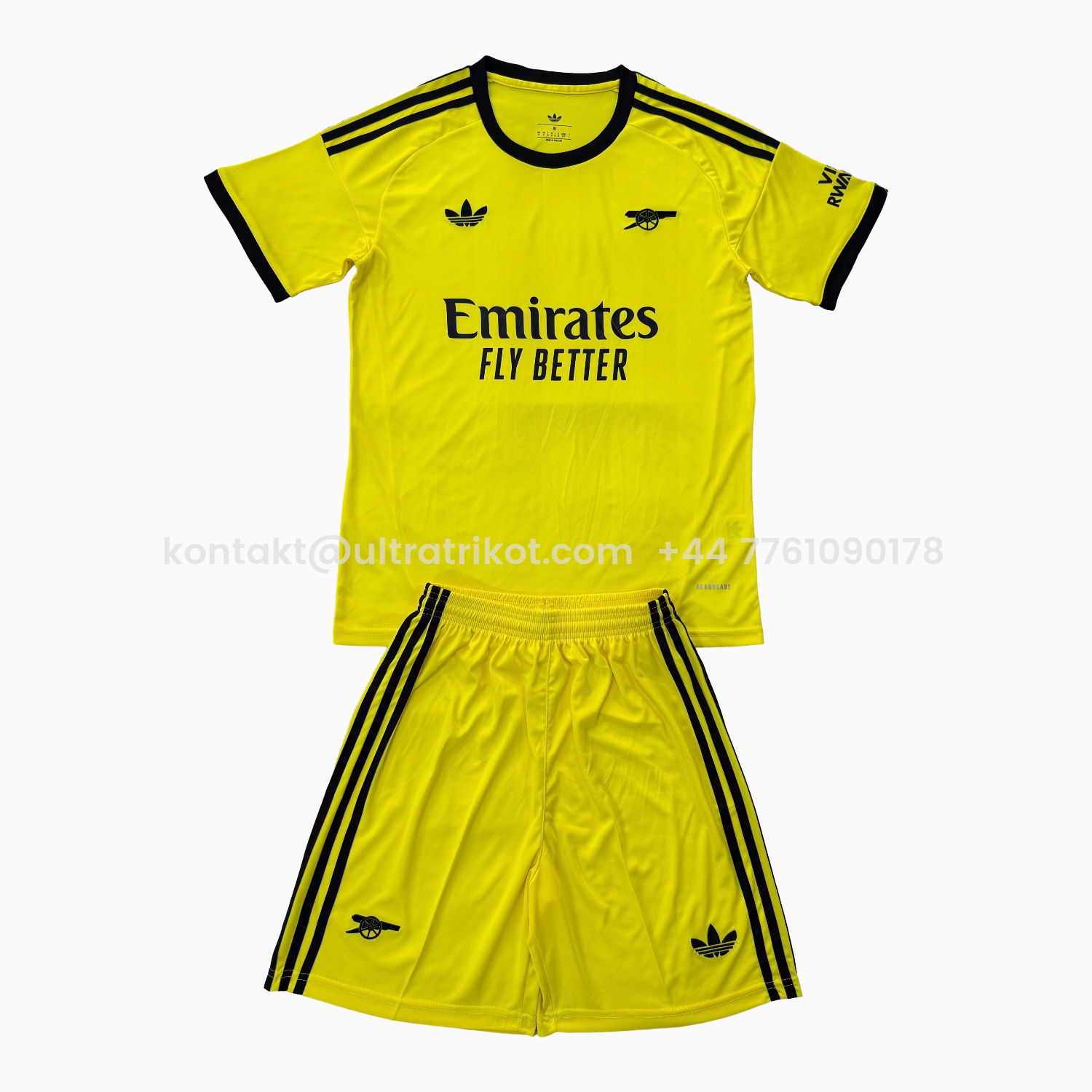 UltraTrikot-Arsenal 25-26 Yellow Goalkeeper Kids Kit