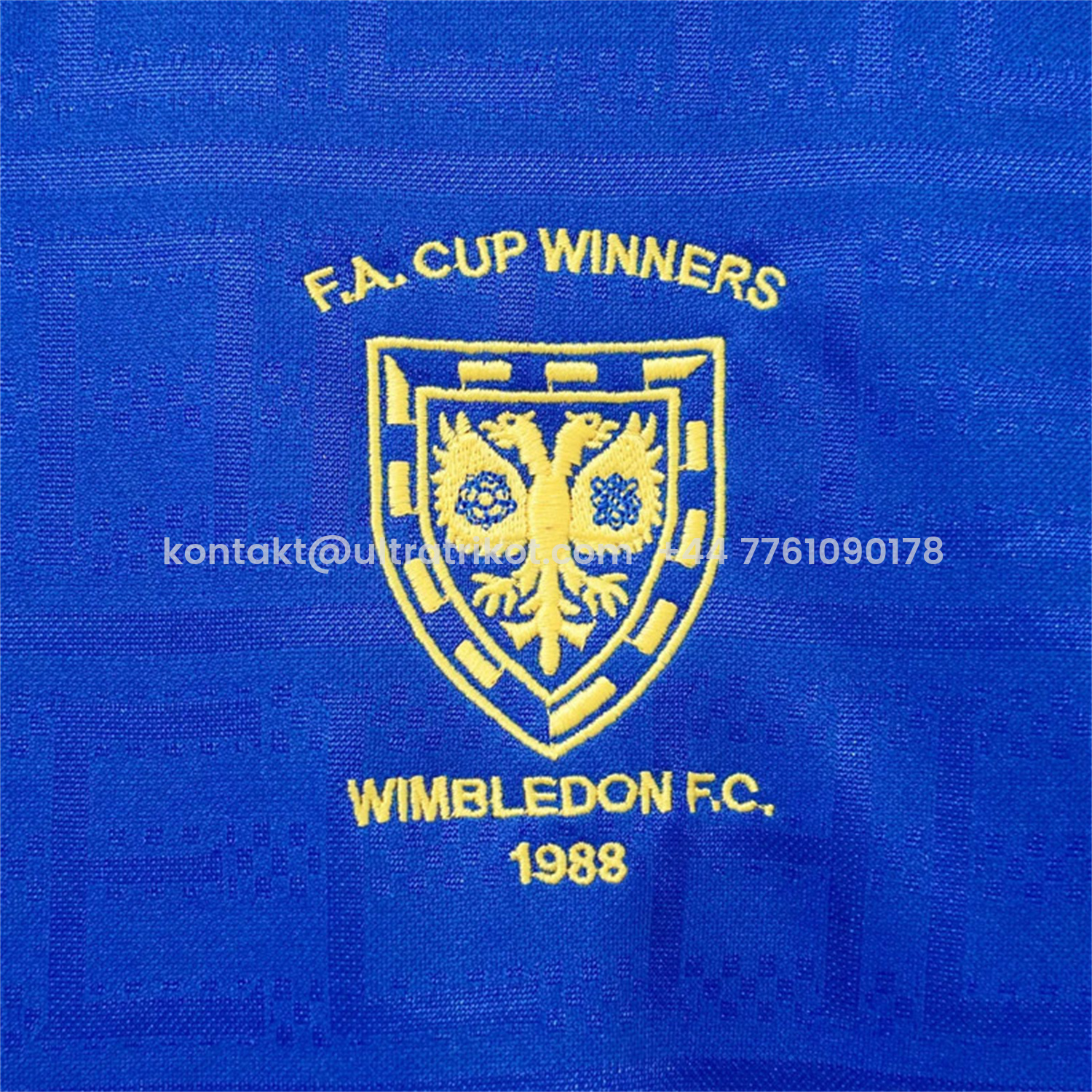 UltraTrikot-Retro Wimbledon 1988-89 Home Blue Jersey