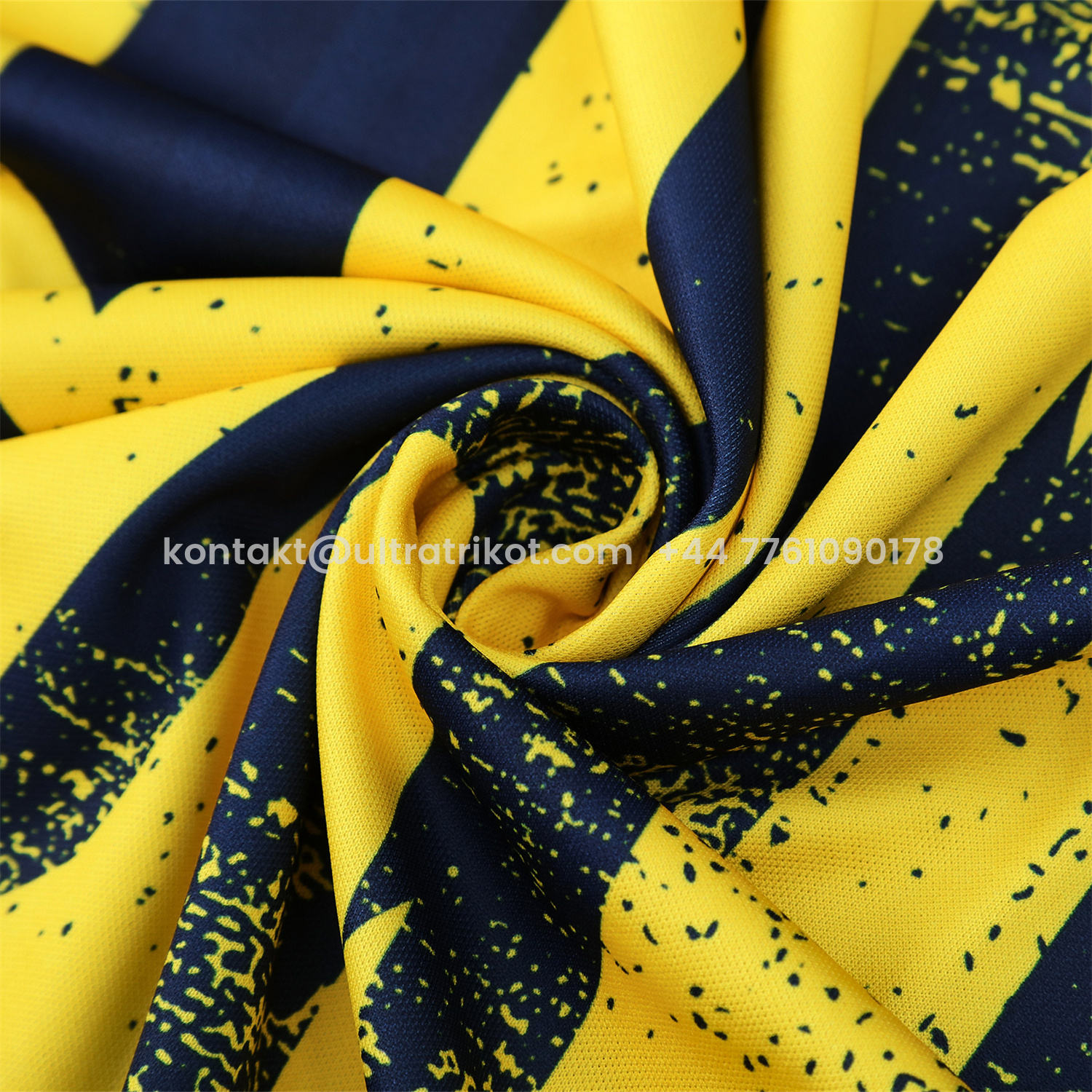 UltraTrikot-Atletico Madrid Short-Sleeve Training Set - Blue Yellow Top & Blue Shorts