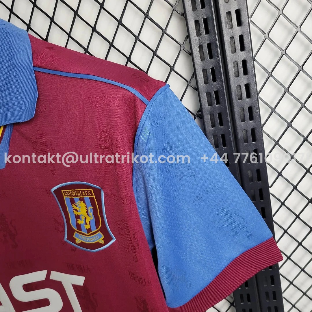 UltraTrikot-Retro Aston Villa 1995-97 Home Stadium Jersey