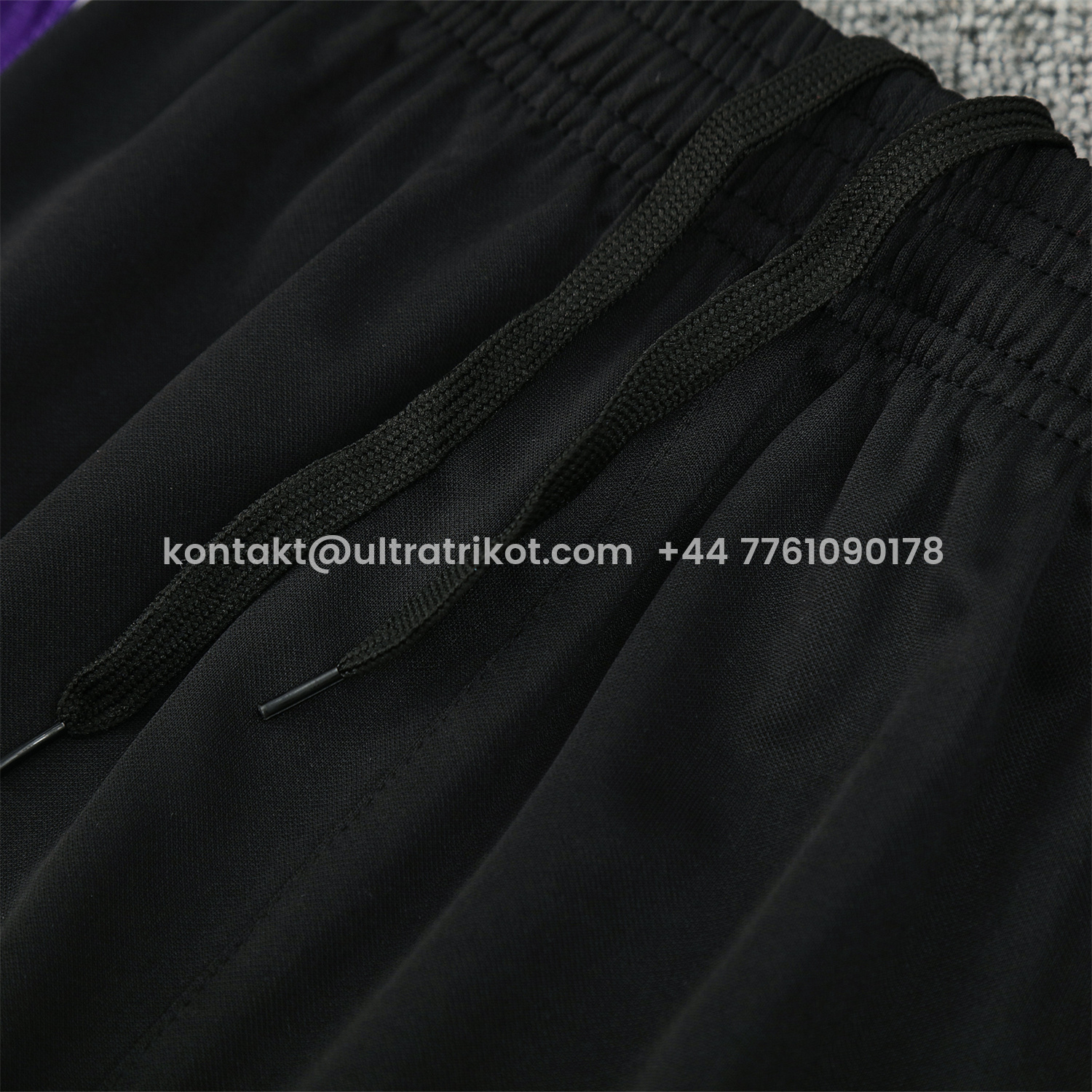 UltraTrikot-Real Madrid 25-26 Vest Training Set - Blue Edge White Vest & Black Shorts