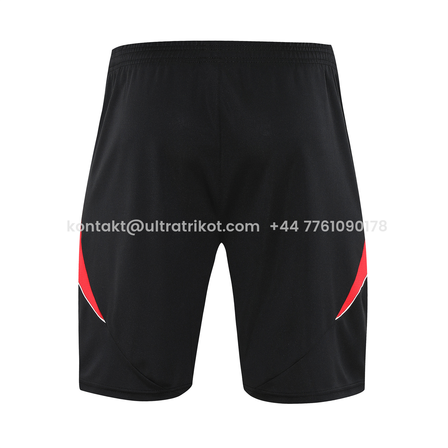 UltraTrikot-Manchester United 25-26 Short-Sleeve Training Set - Red Edge White Top & Black Shorts