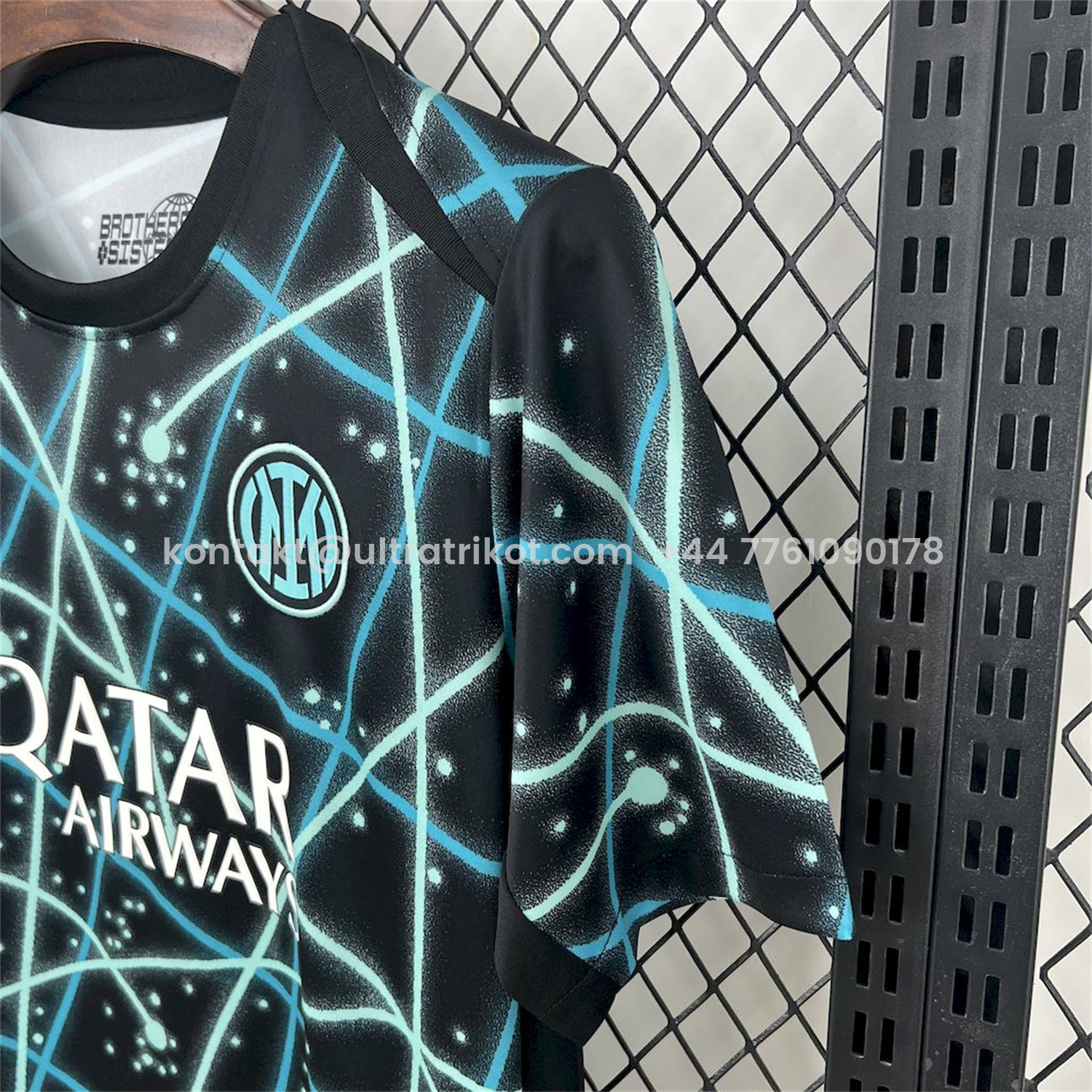 UltraTrikot-Inter Milan 25-26 Blue Lines Black Pre-Match Training Jersey - Fans Version