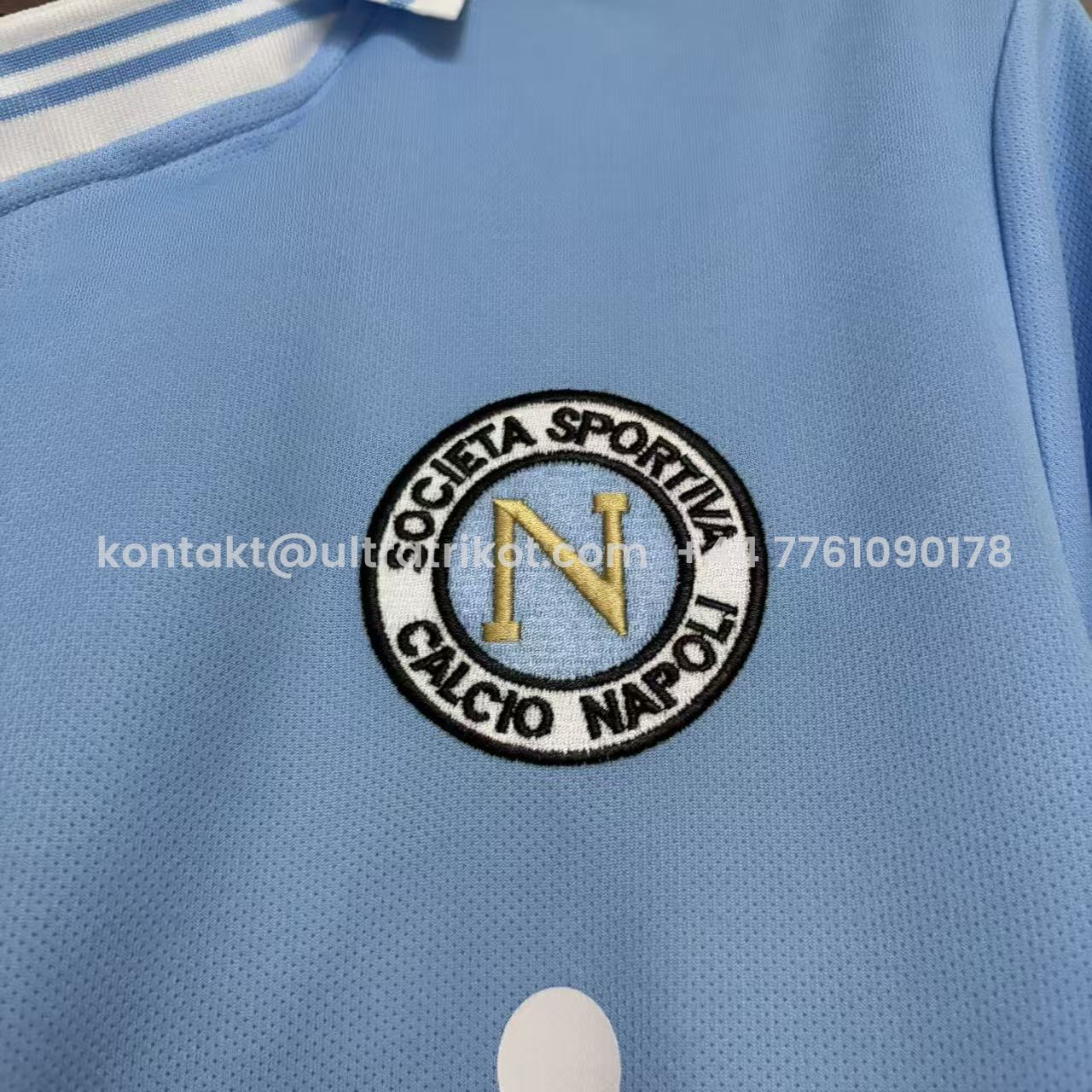 UltraTrikot-Retro Napoli 1987-88 Home 2 Blue Jersey