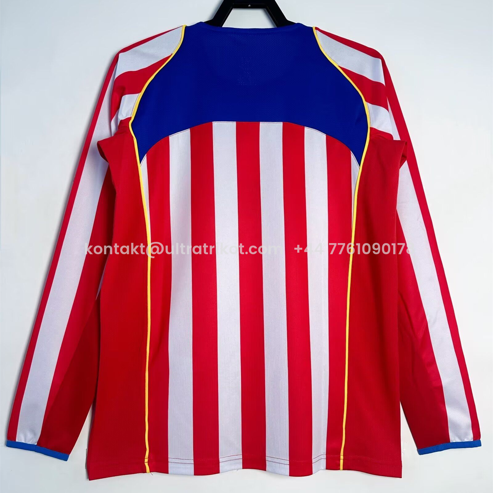 UltraTrikot-Retro Atletico Madrid 2004-05 Home Long Sleeves Jersey - S.p.i.d.e.r M.a.n