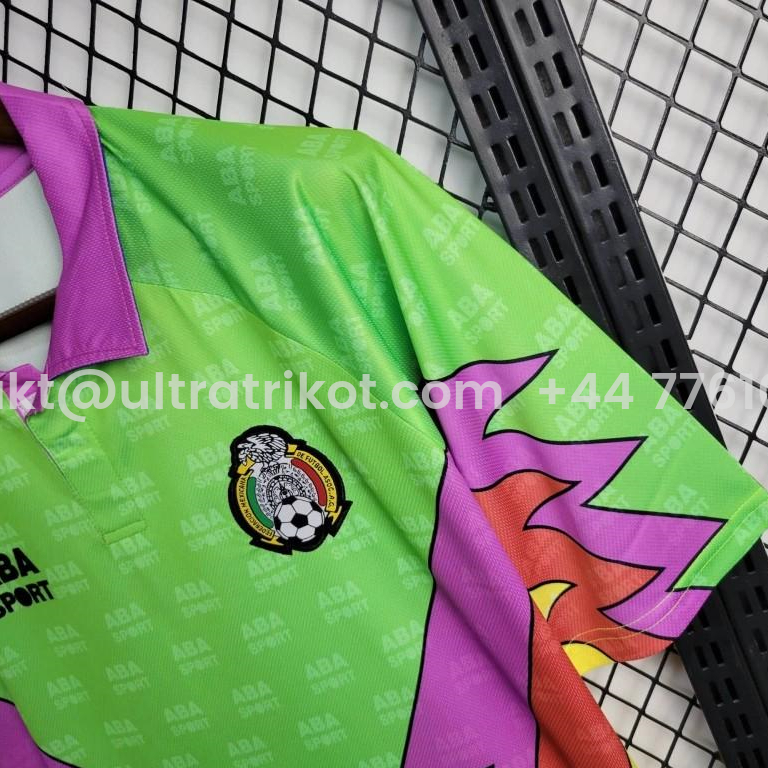 UltraTrikot-Retro Mexico 1994 Goalkeeper Green Jersey