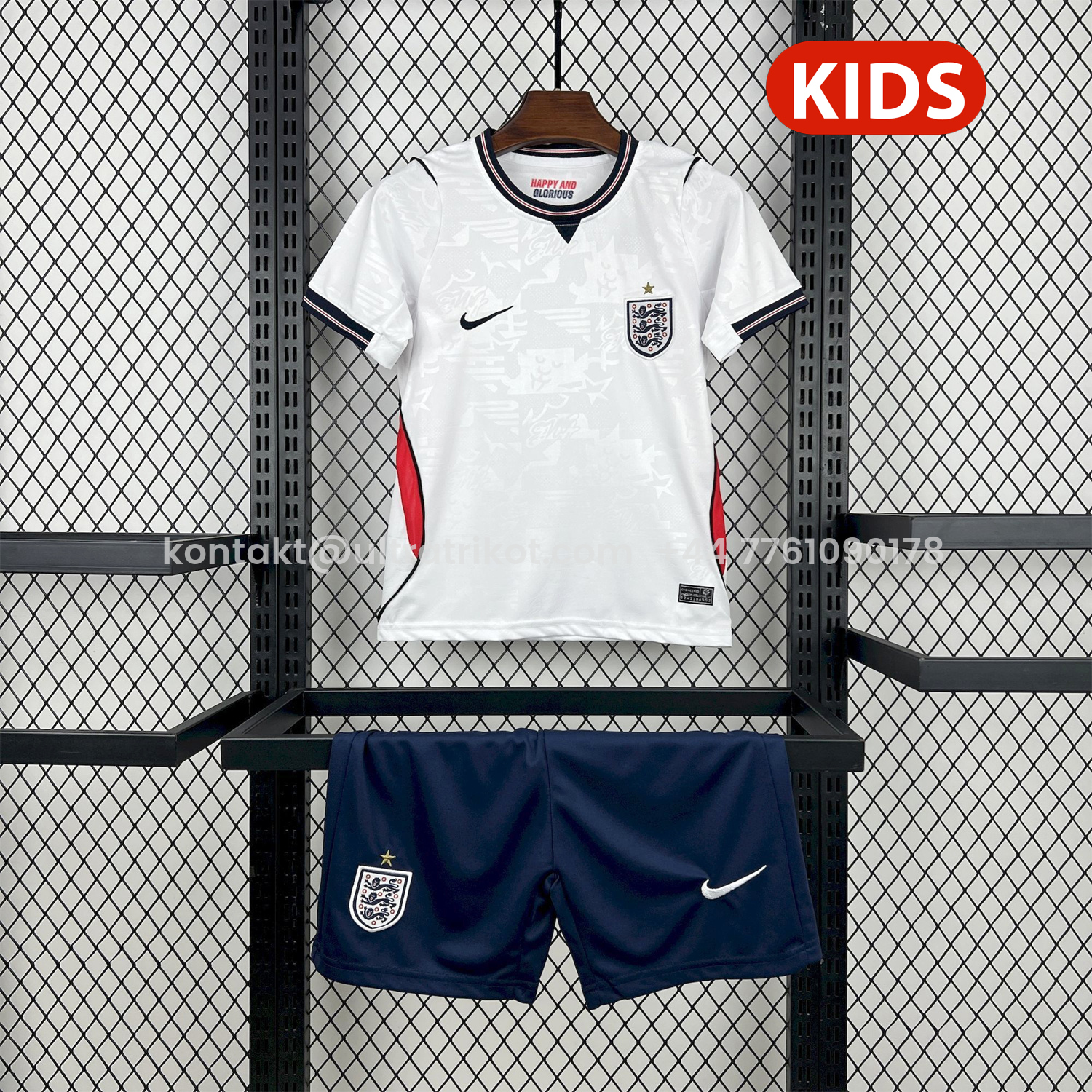UltraTrikot-England 2026 Home White Kids Kit