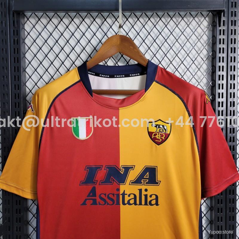 UltraTrikot-Retro Roma 2001-02 European Home Jersey