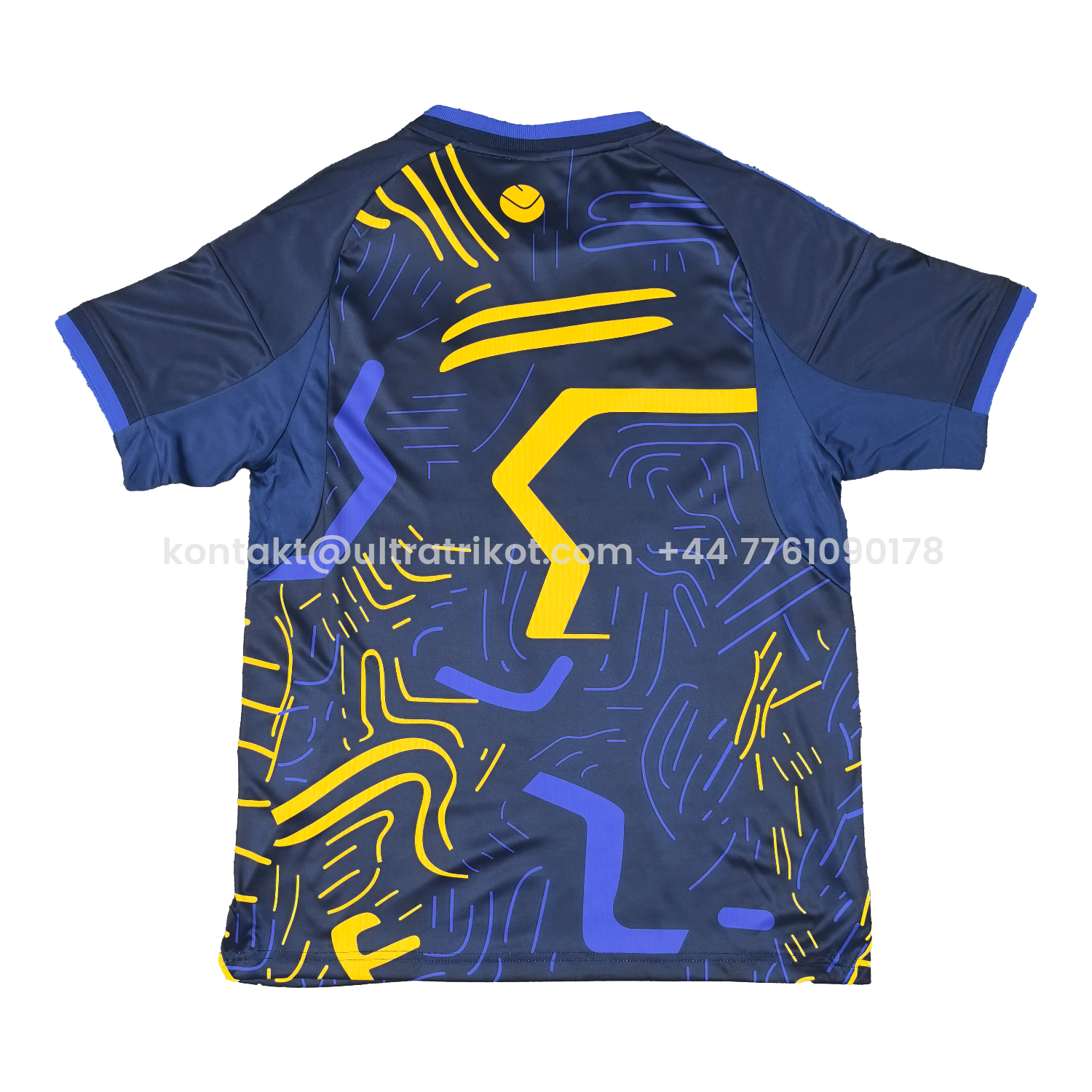 UltraTrikot-Leeds United 25-26 Yellow Stripes Blue Special Jersey - Fans Version