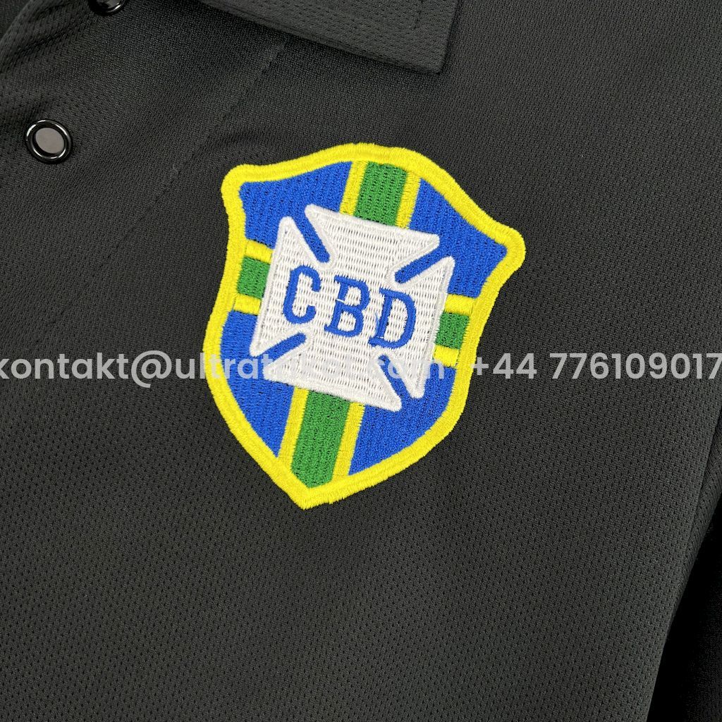 UltraTrikot-Retro Brazil 2004 Black GK Special Long Sleeves Jersey