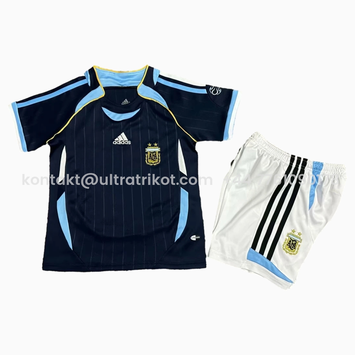 UltraTrikot-Retro Argentina 2006 Away Kids Kit