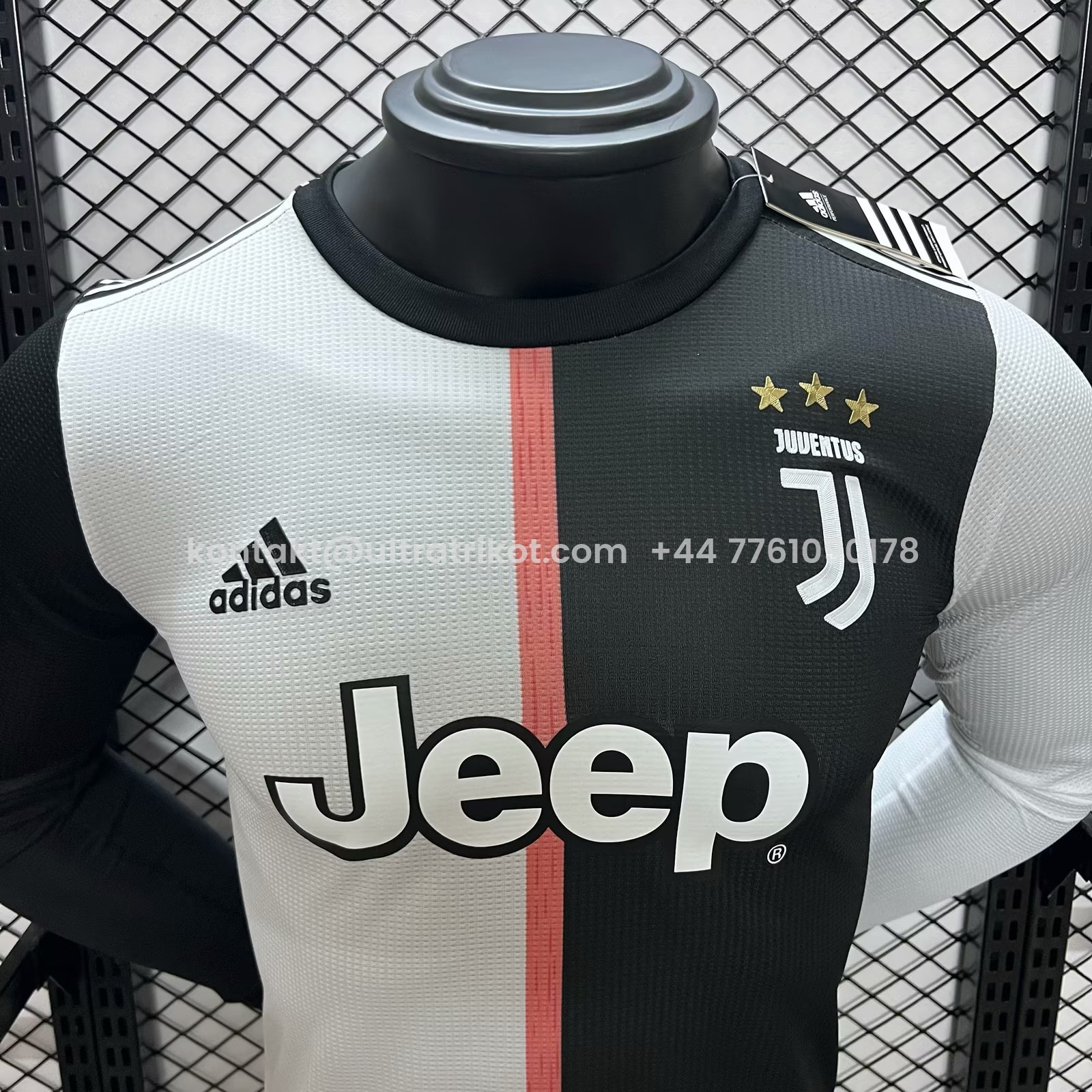 UltraTrikot-Retro Juventus 2019-20 Home Stadium Long Sleeve Jersey - Player Version
