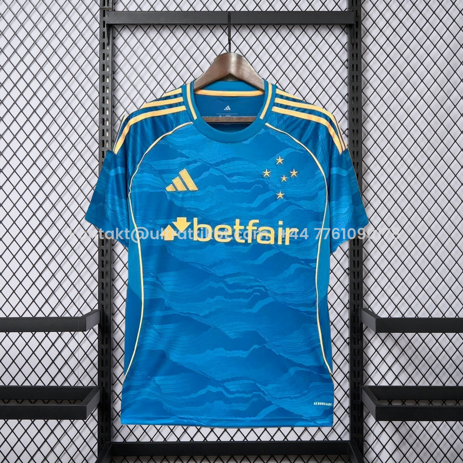 UltraTrikot-Cruzeiro 25-26 Third Lake Blue Jersey - Fans Version