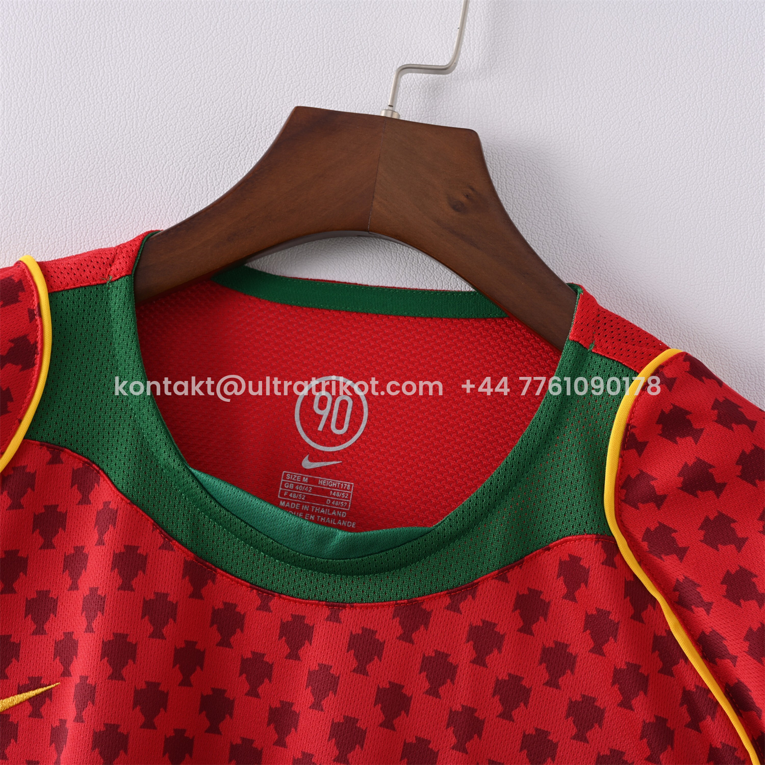 UltraTrikot-Retro Portugal 2004 Home Jersey