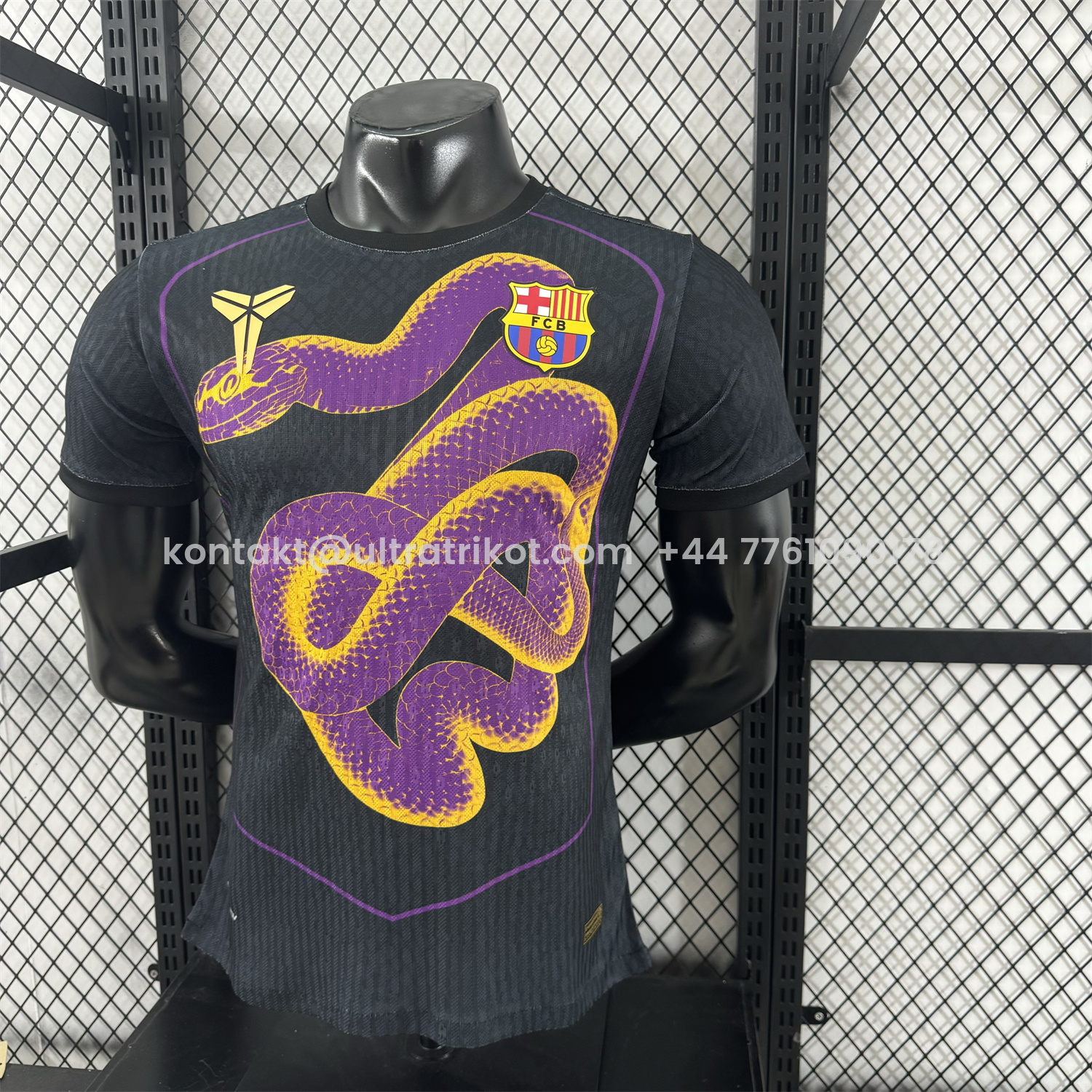 UltraTrikot-Barcelona 25-26 Purple Mamba Snake Black Special Jersey - Player Version