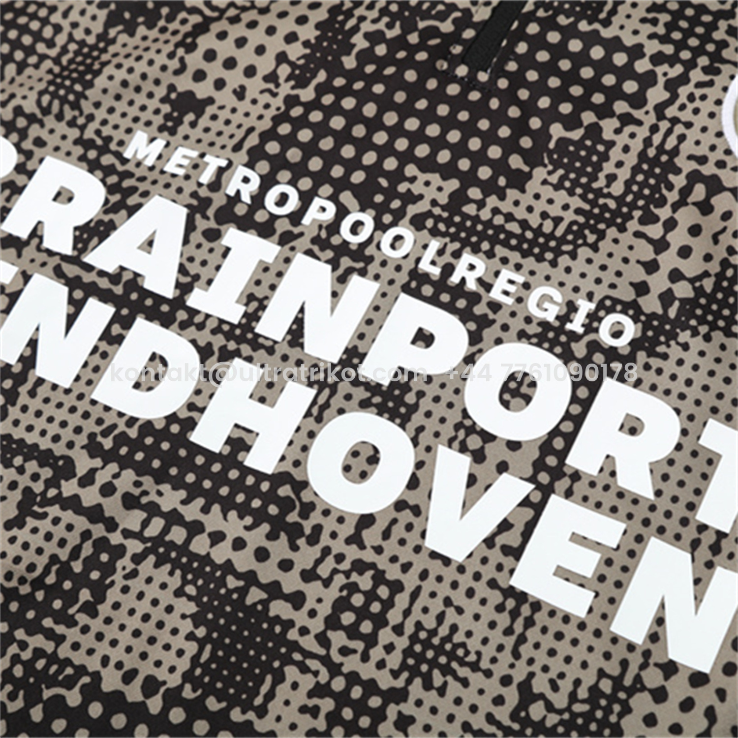 UltraTrikot-PSV Eindhoven 25-26 Kids Long Sleeve Training Set - Army Green Top & Black Pants