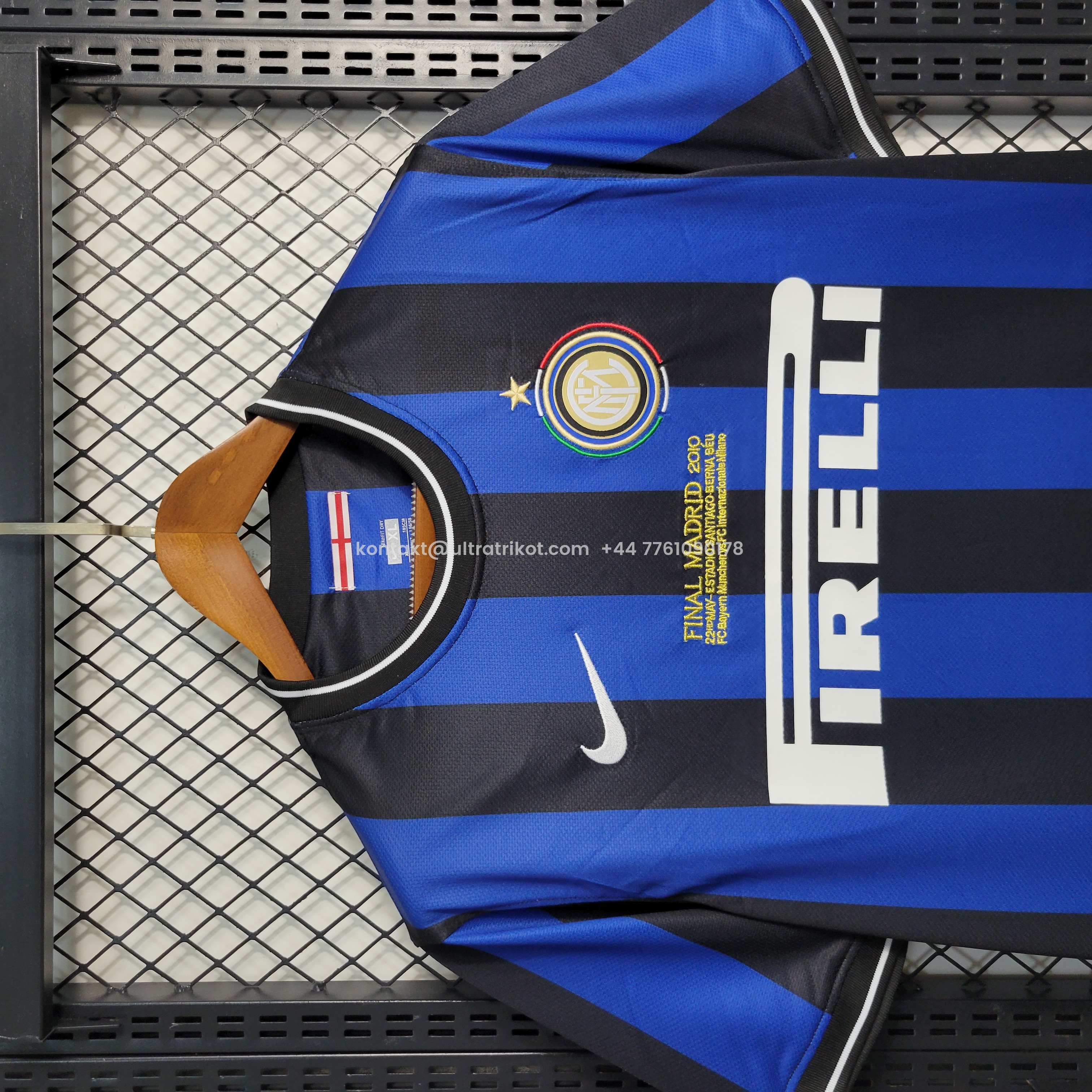 UltraTrikot-Retro Inter Milan 09-10 Home Stadium Jersey - Champions League Final