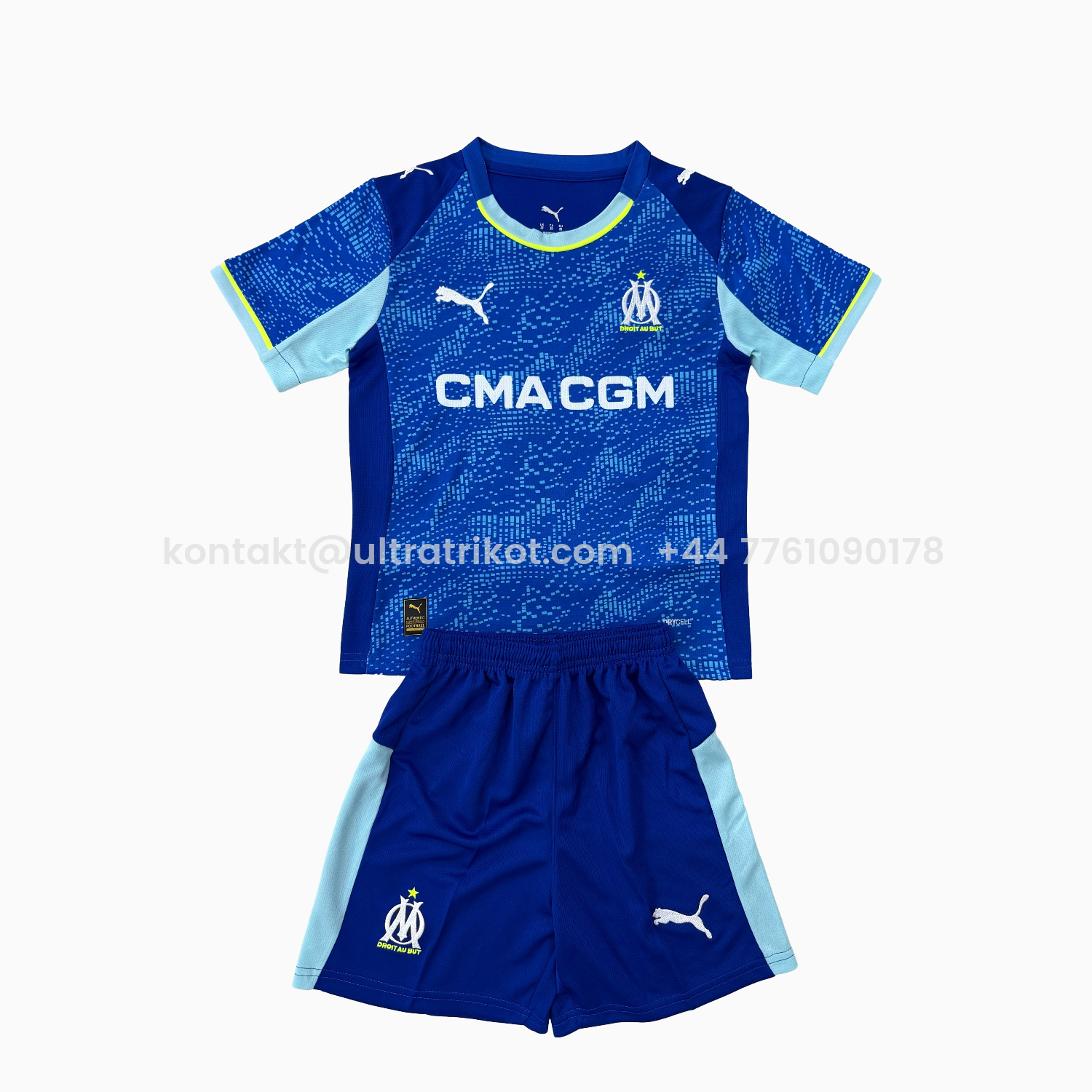 UltraTrikot-Marseille 25-26 Third Men's Adult Jersey Set - Fans Version