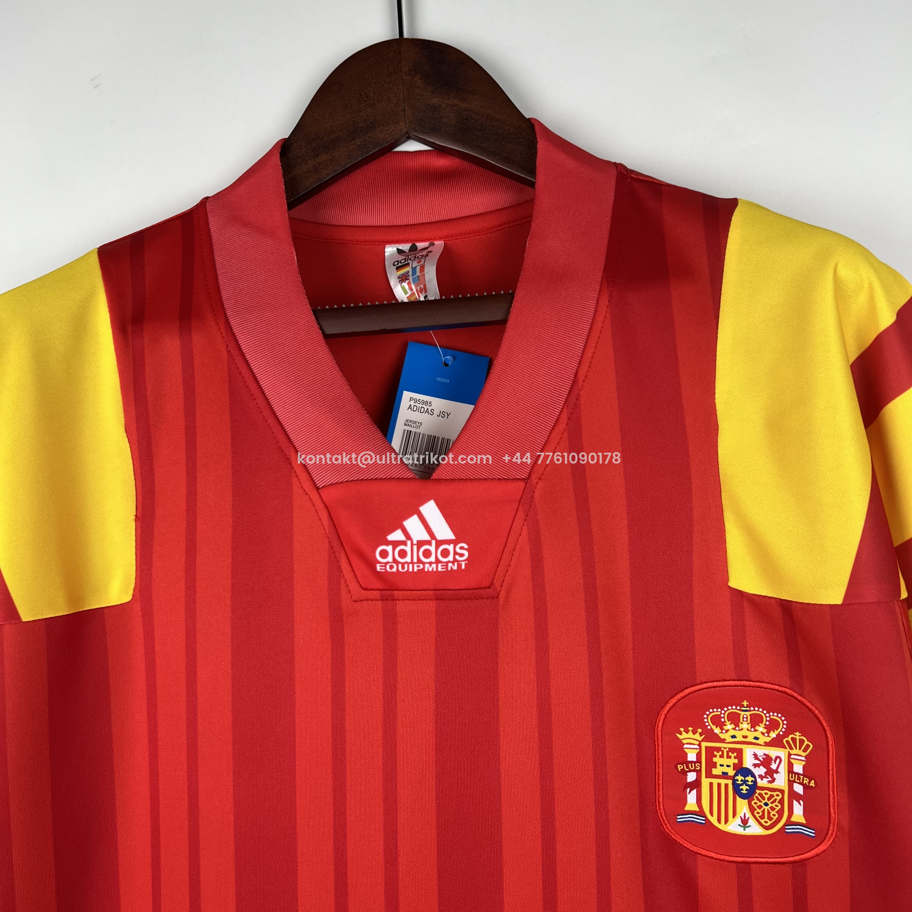 UltraTrikot-Retro Spain 1992 Home Stadium Jersey