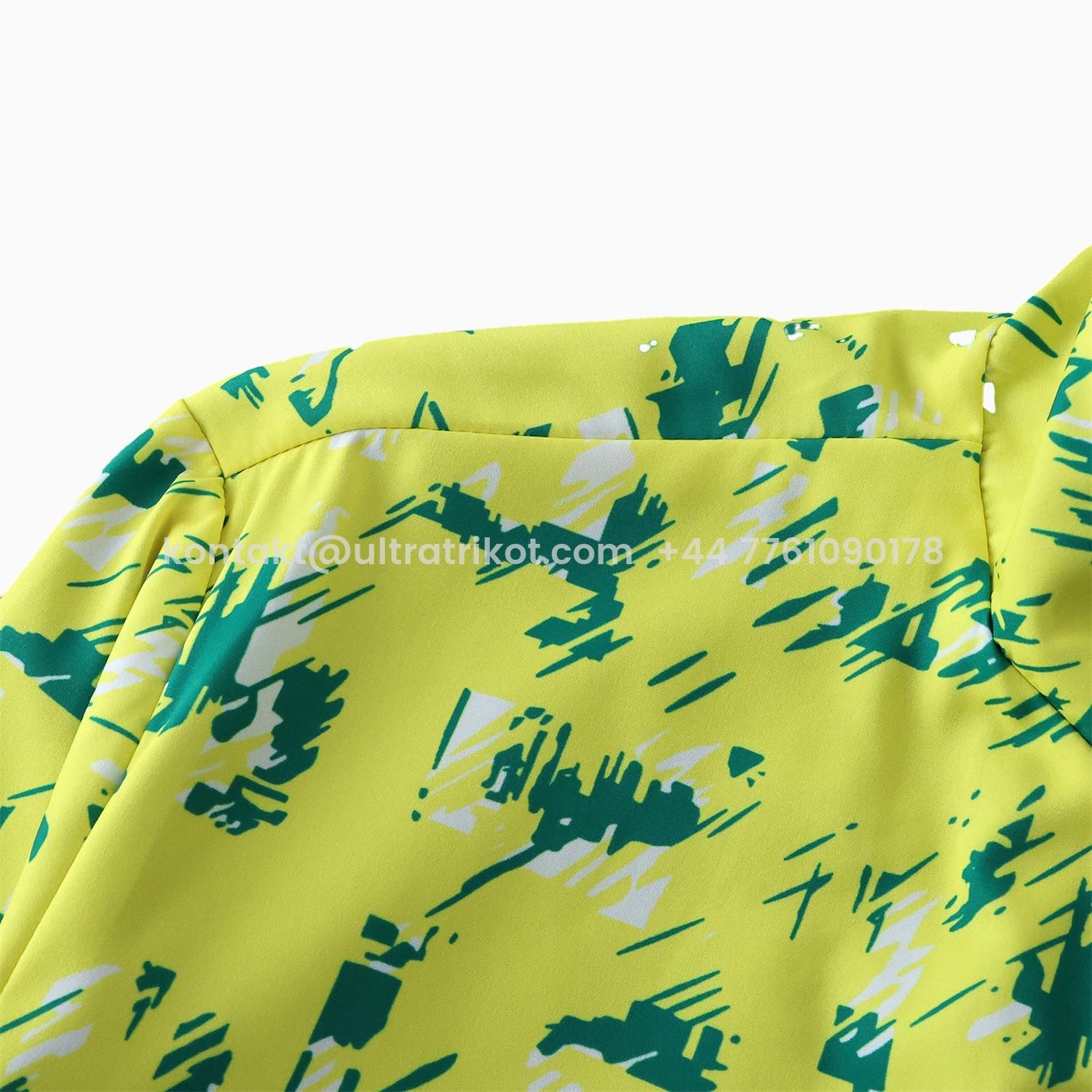 UltraTrikot-Norwich City 1992-94 Retro Style Double Sided Reversible Windbreaker - Green & Yellow