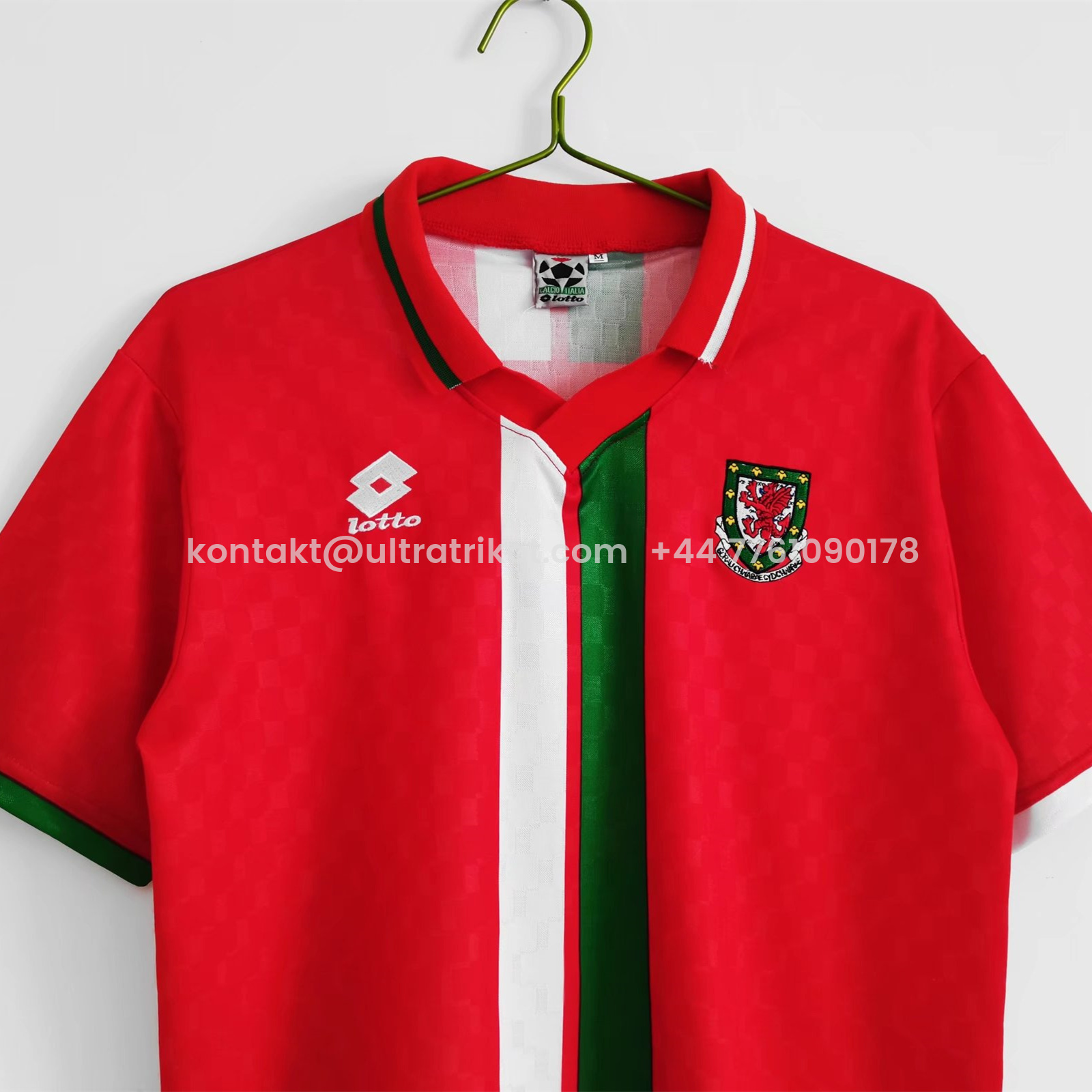 UltraTrikot-Retro Wales 1996 Home Stadium Jersey
