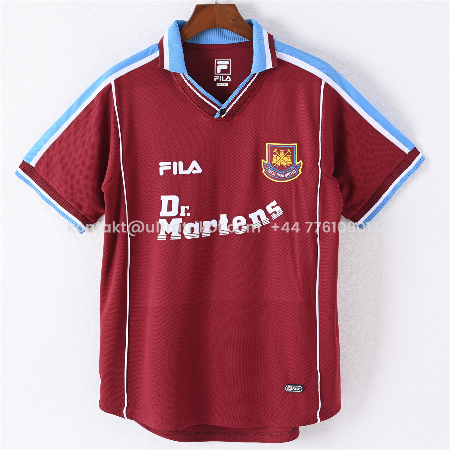 UltraTrikot-Retro West Ham United 1999-00 Home Jersey