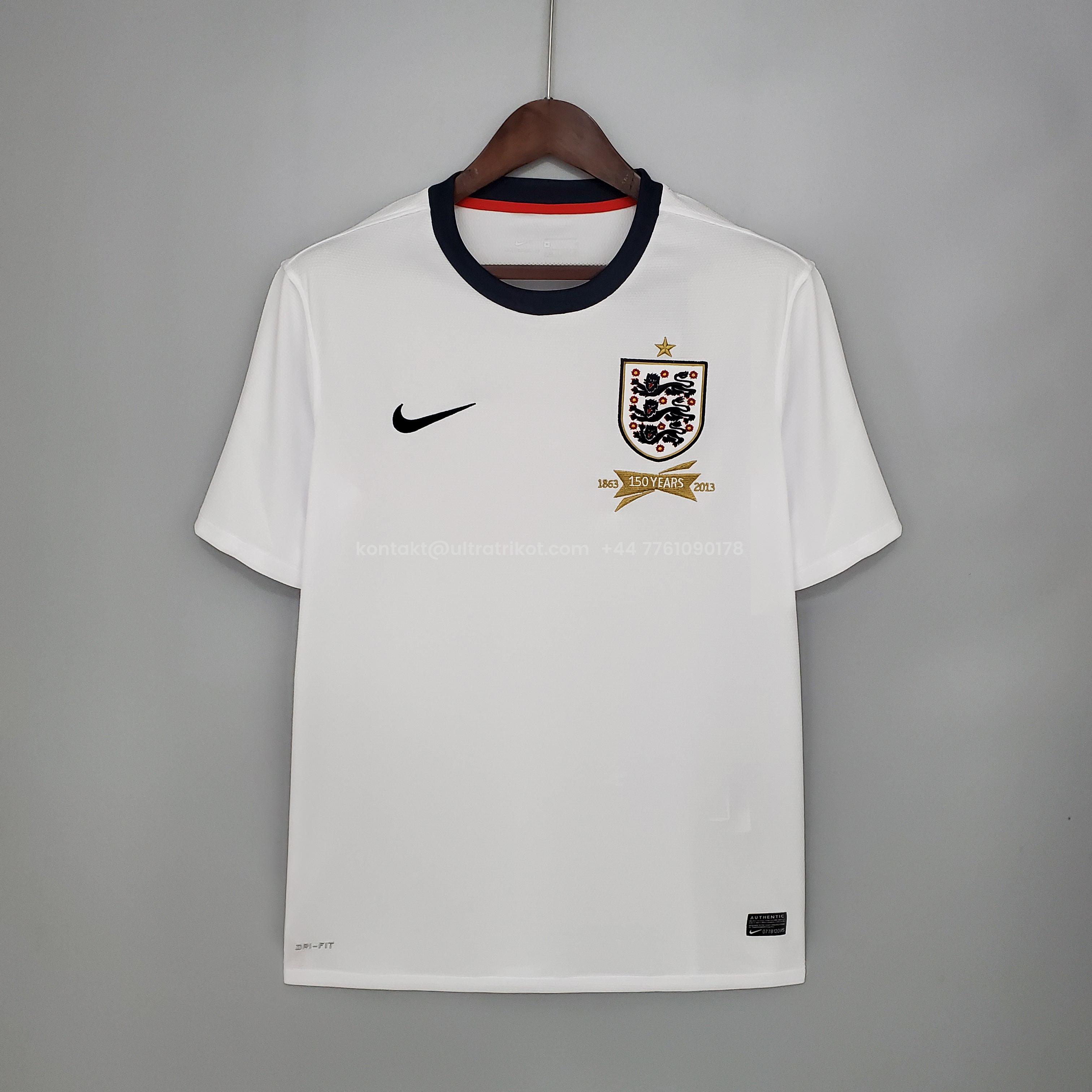 UltraTrikot-Retro England 2013 150 YEARS Home Stadium Jersey