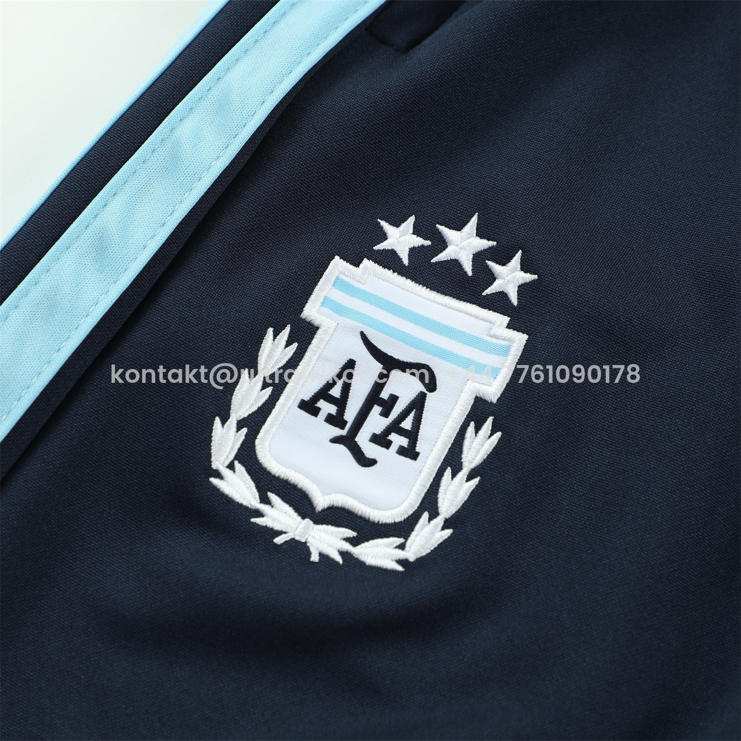 UltraTrikot-Argentina 2026 Kids Long Sleeve Training Set - Blue Black Top & Pants